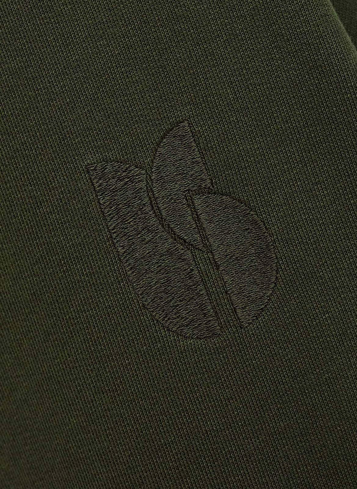 Sweat col rond en coton mélangé gretta BA&SH Kaki