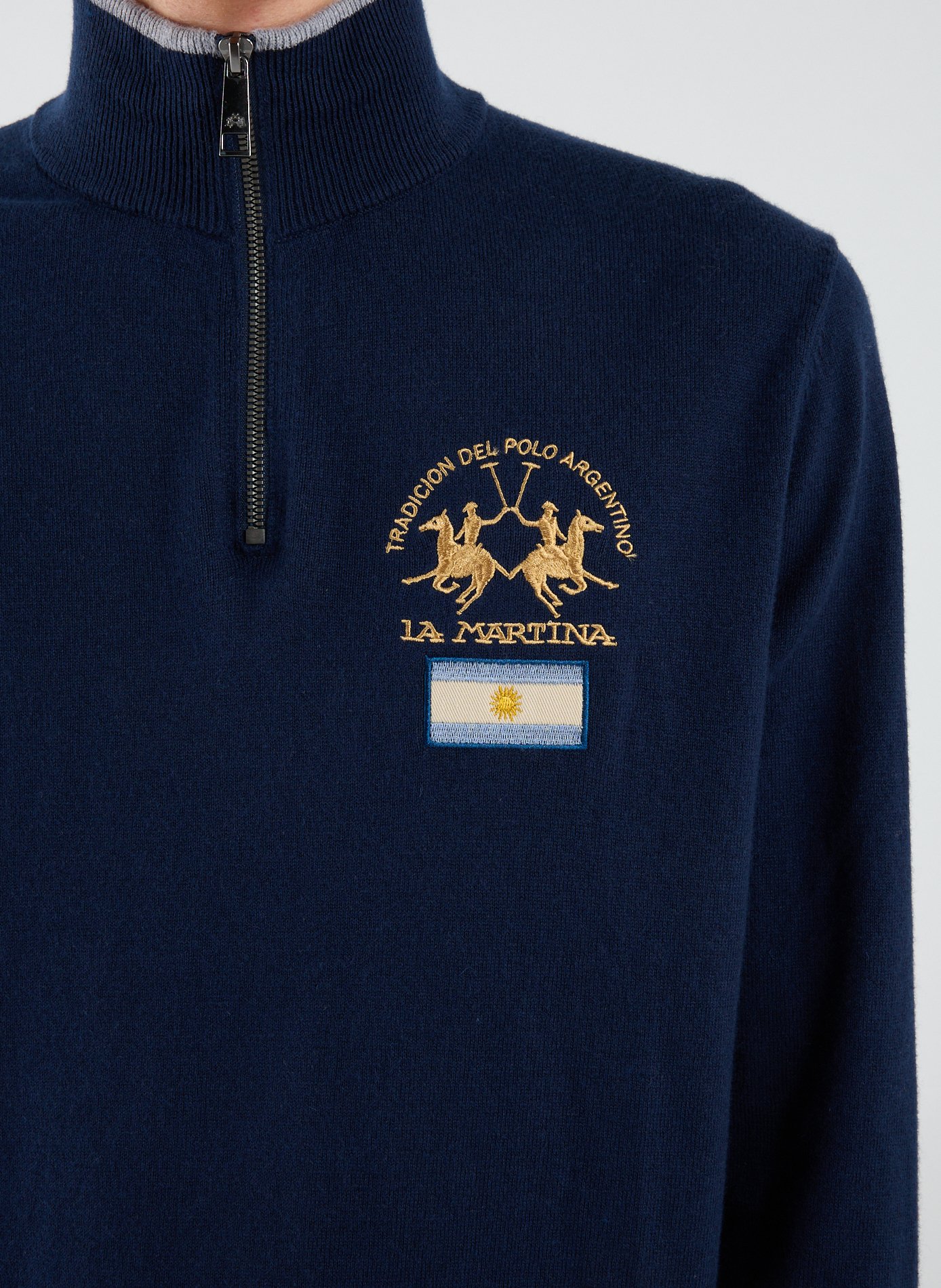 Pull en coton mélangé LA MARTINA Bleu