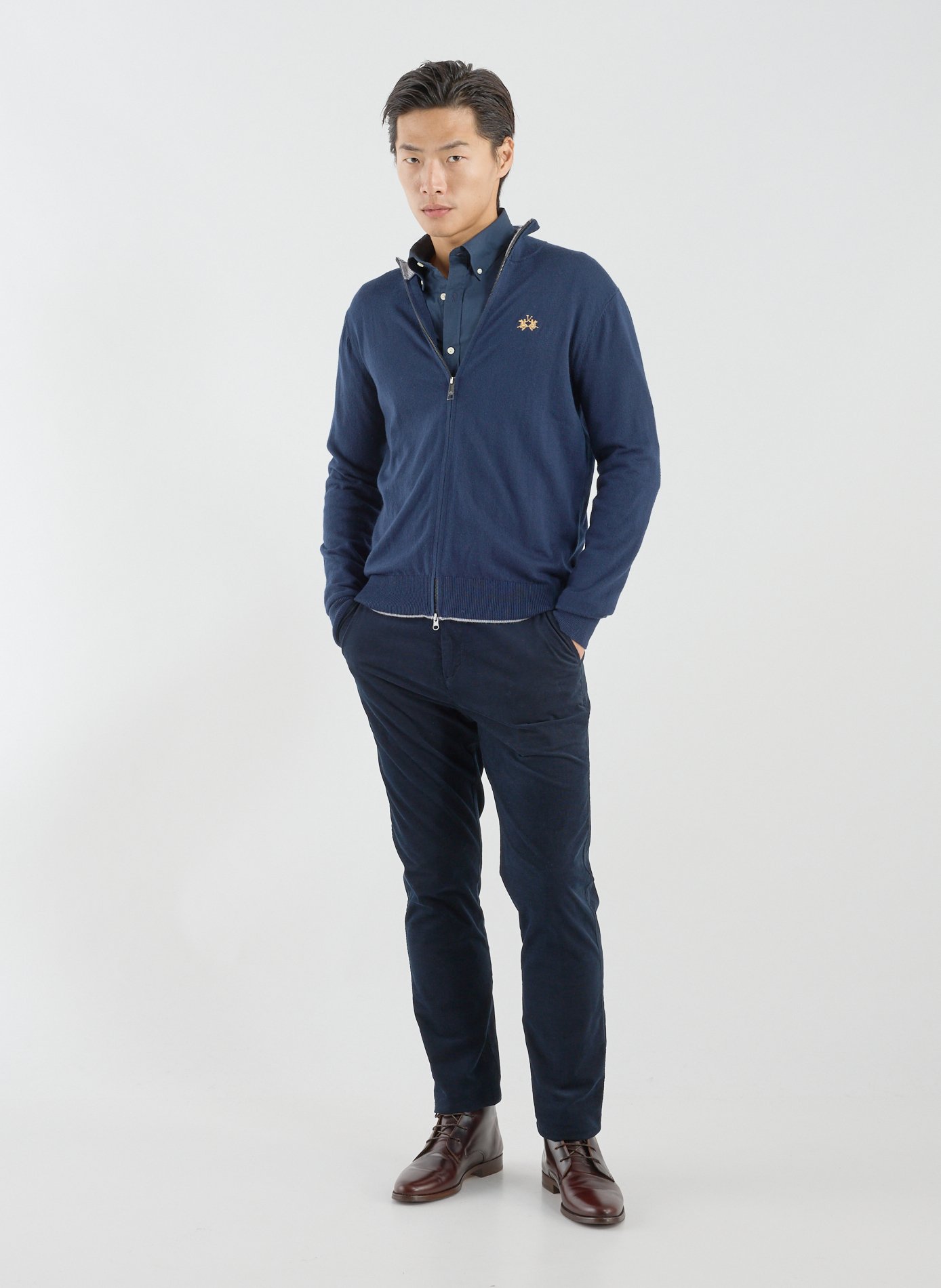 Gilet en coton mélangé LA MARTINA Bleu