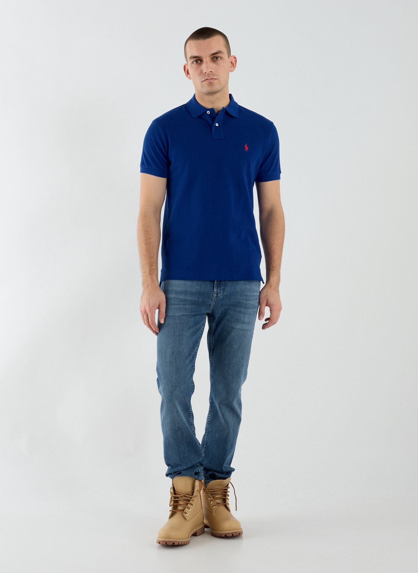 Organic cotton piqué polo shirt POLO RALPH LAUREN Blue