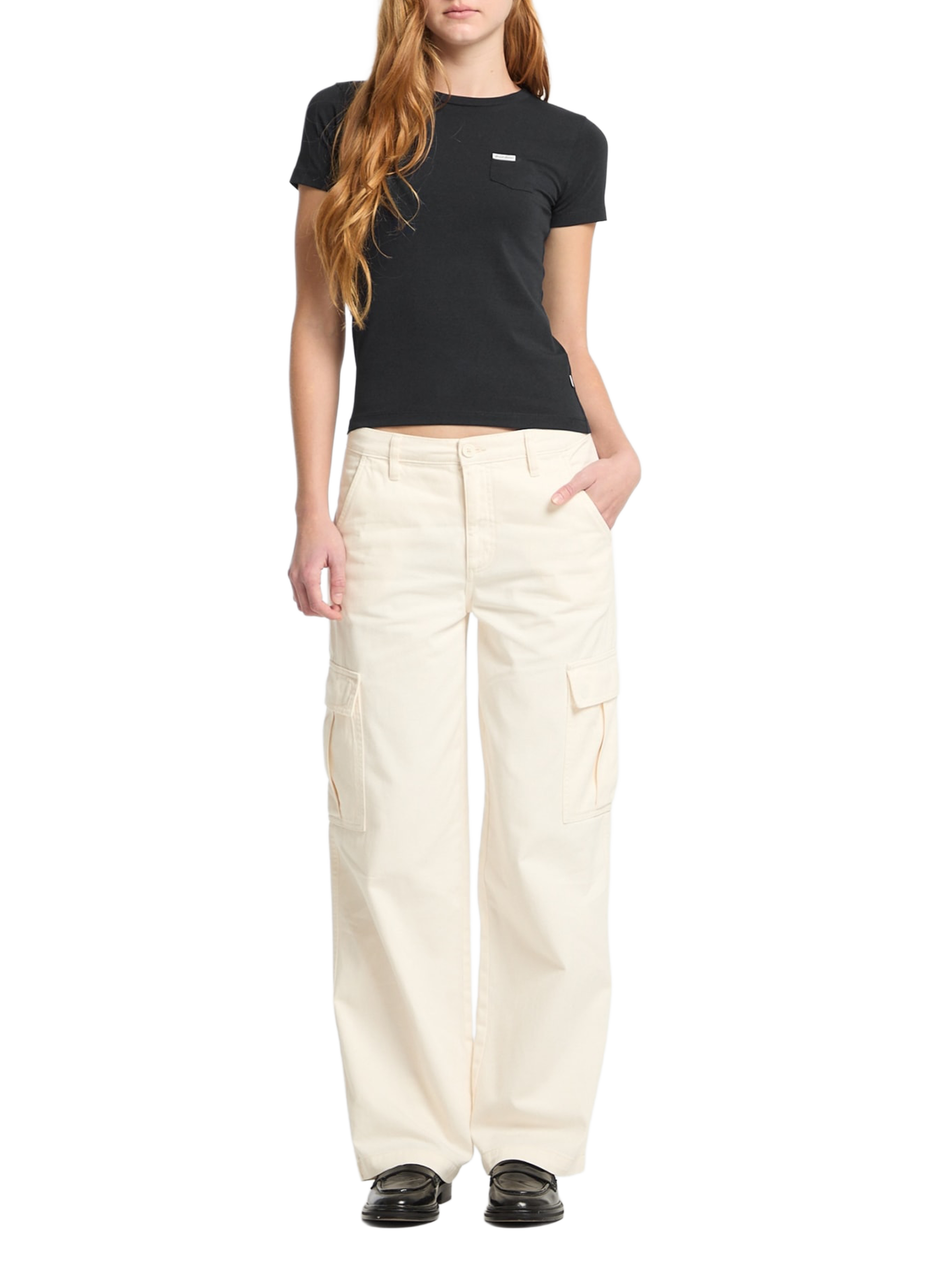 T-shirt coupe droite GUESS Bleu