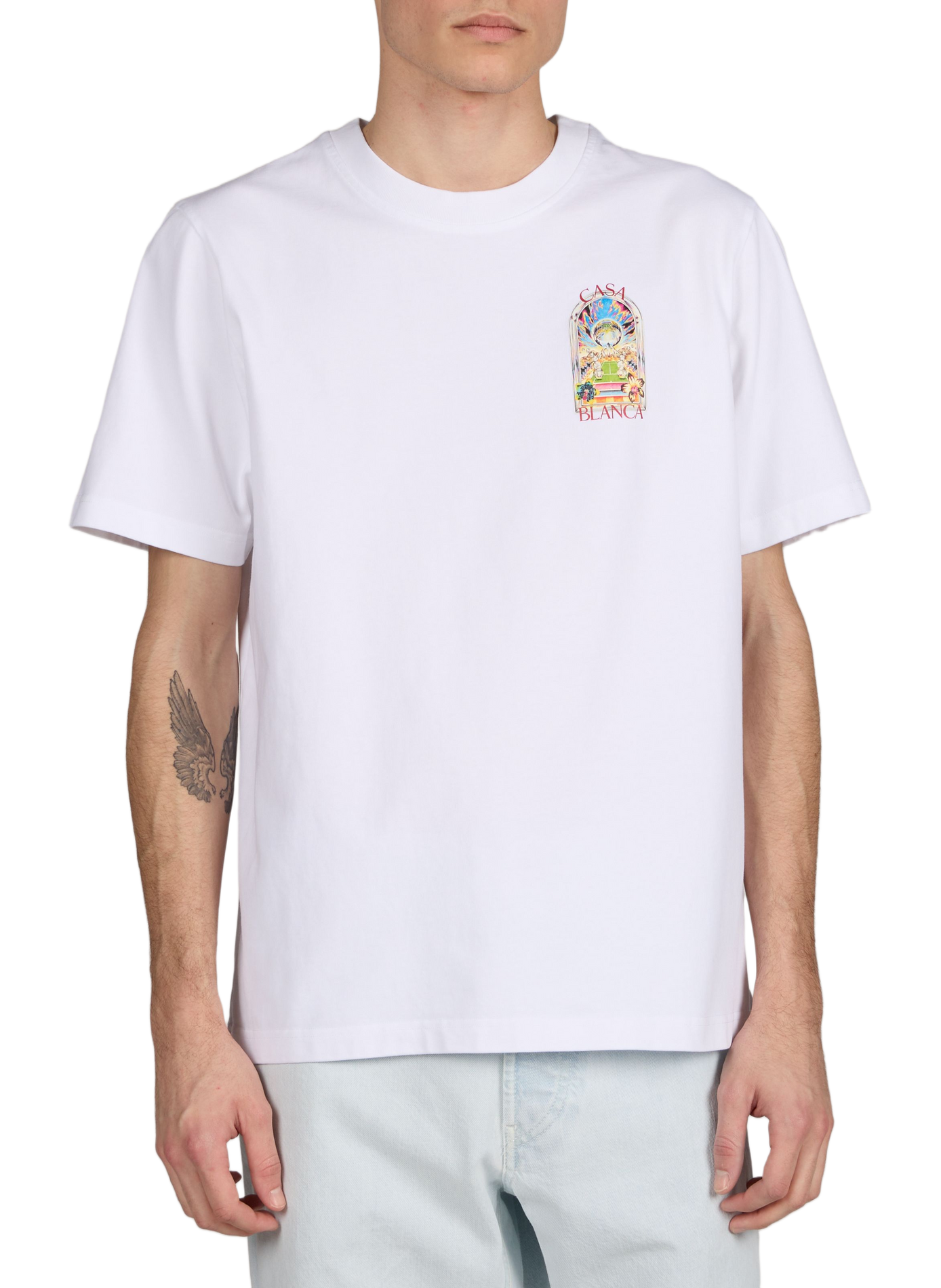 T-shirt imprimé en coton organique CASABLANCA PARIS Multicolore