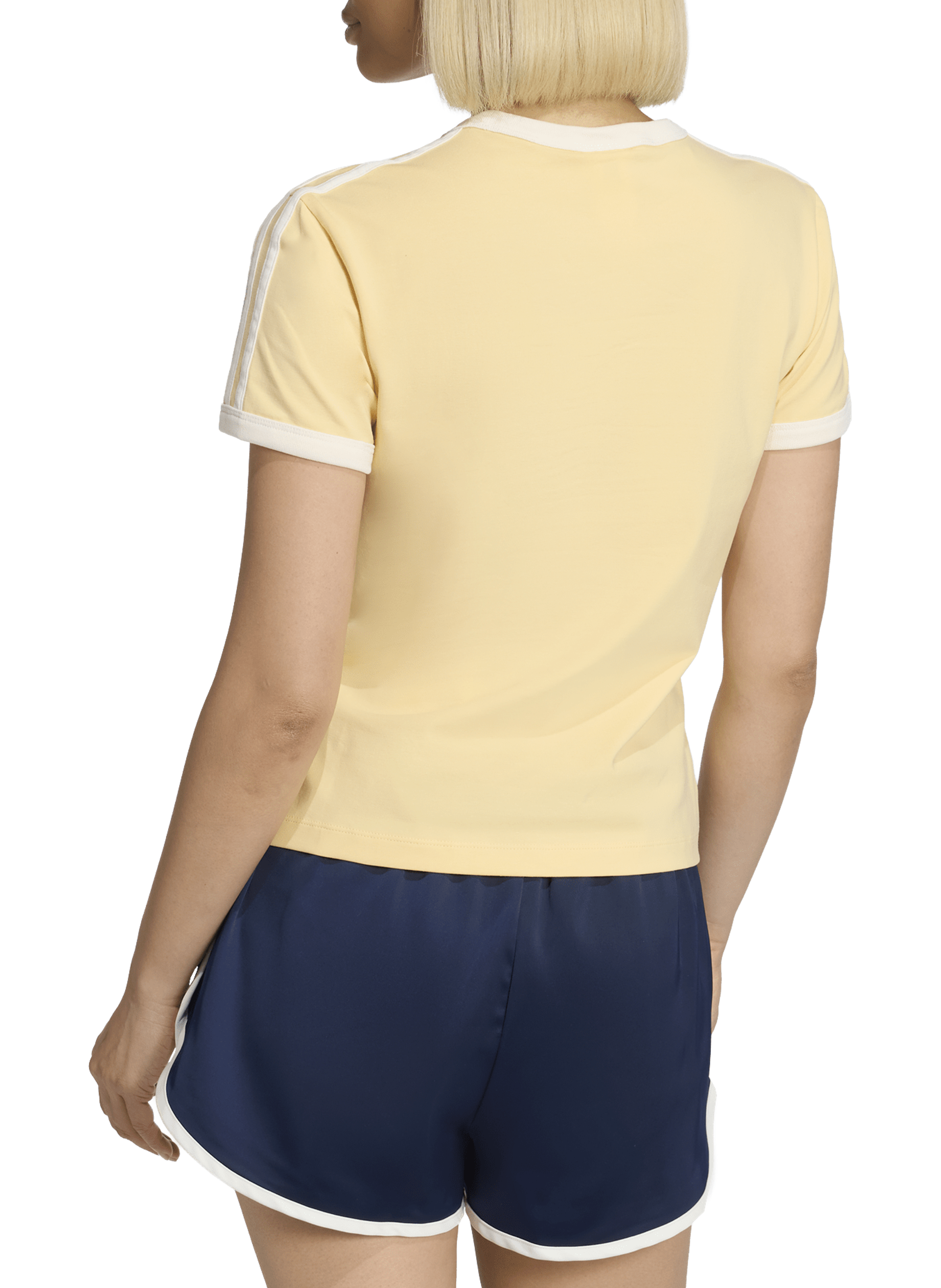 Round neck T-shirt with logo ADIDAS Yellow