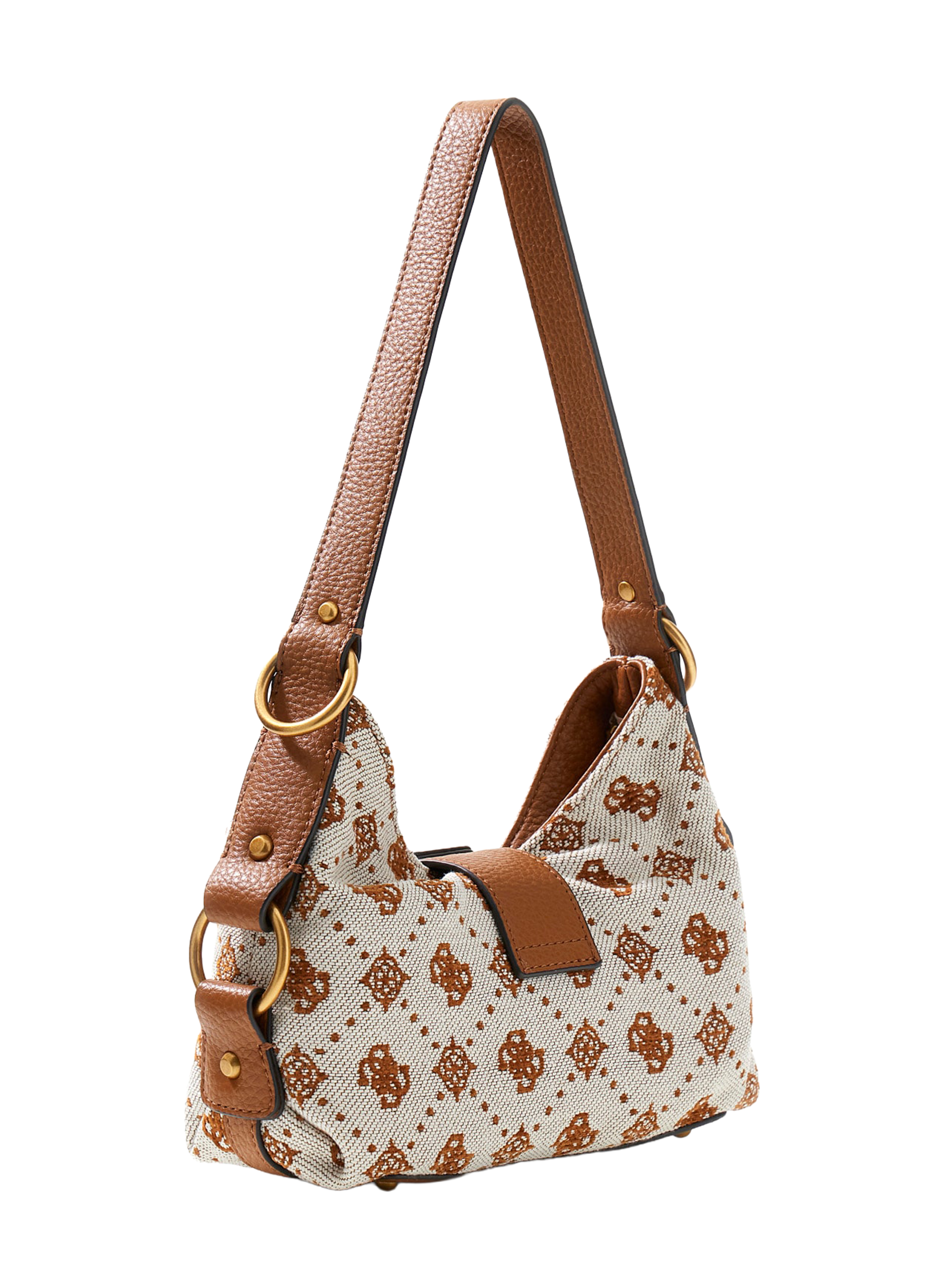 Camden logo pattern handbag GUESS Brown