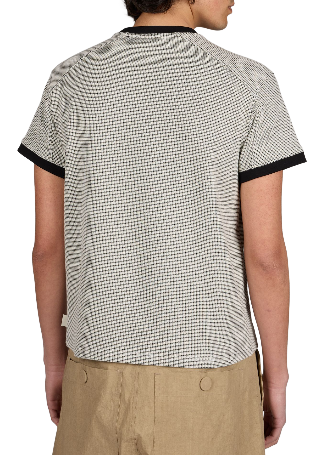 T-shirt Hayes à carreaux en coton mélangé CARRER Bleu