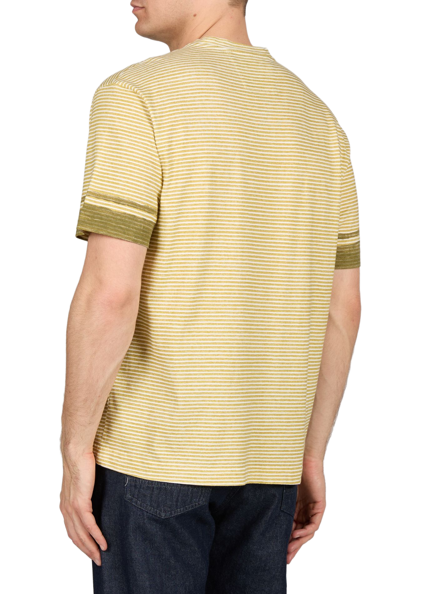 Striped cotton T-shirt CP COMPANY Green