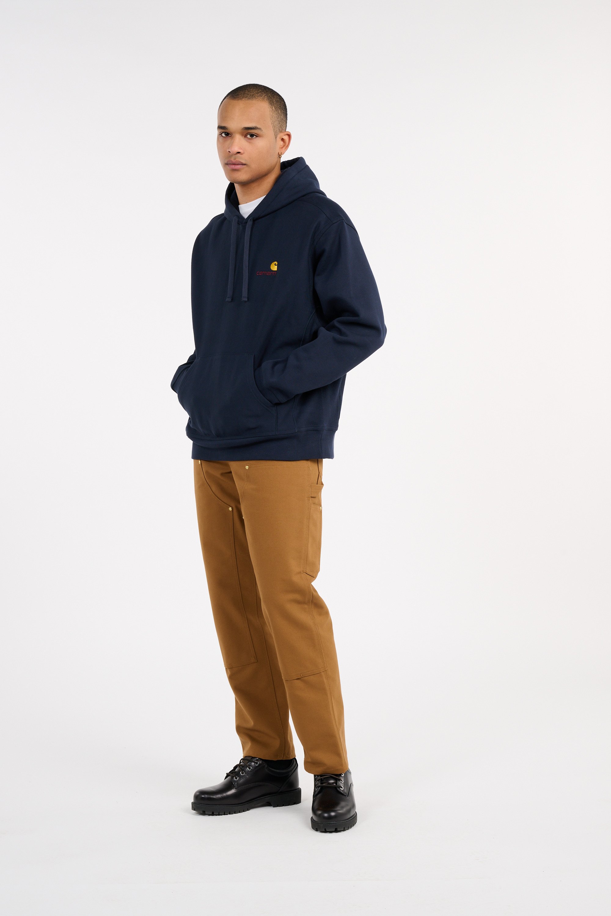 Hoodie american script CARHARTT WIP Bleu