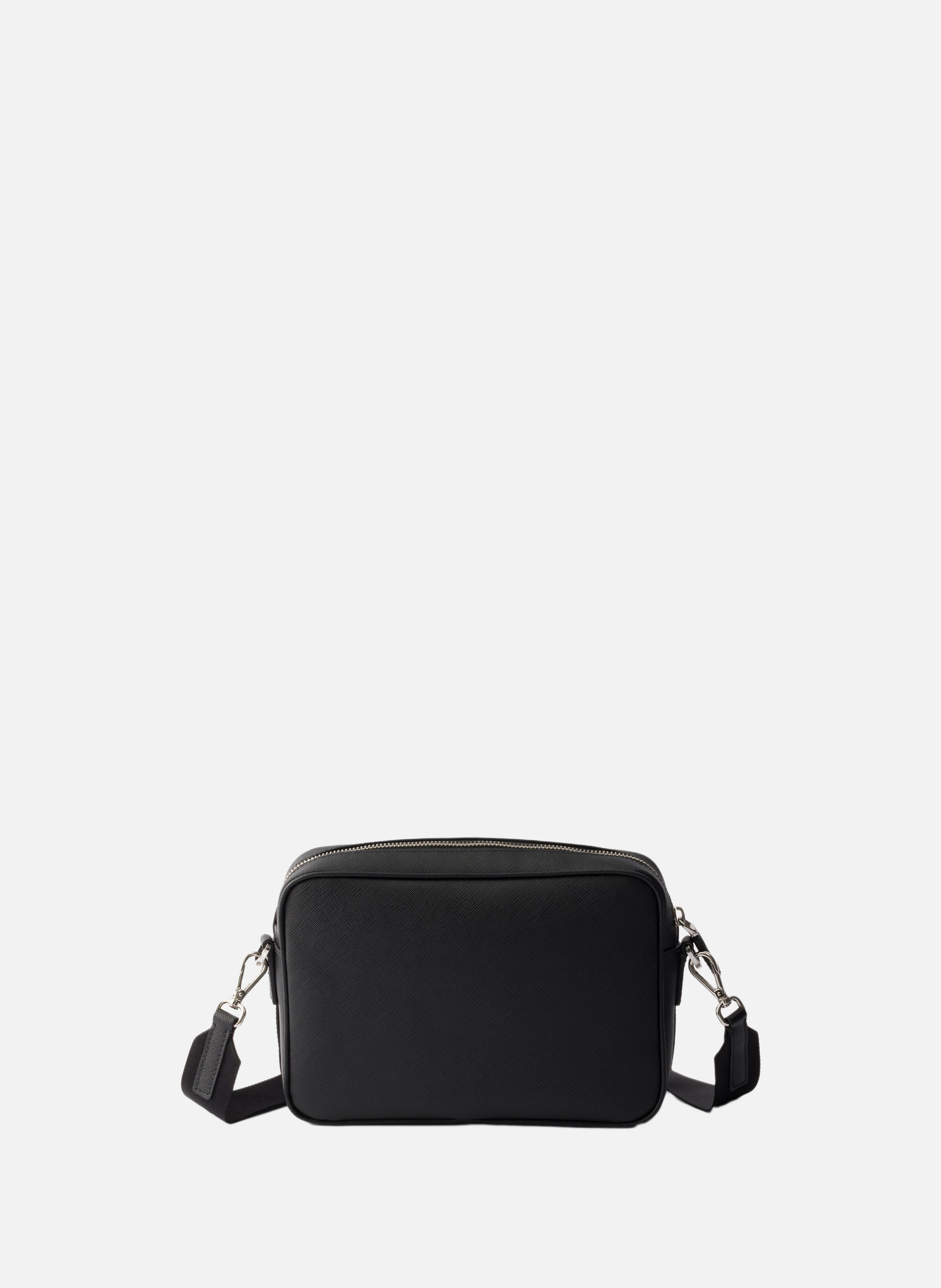 Sac porté épaule en cuir saffiano PRADA Noir