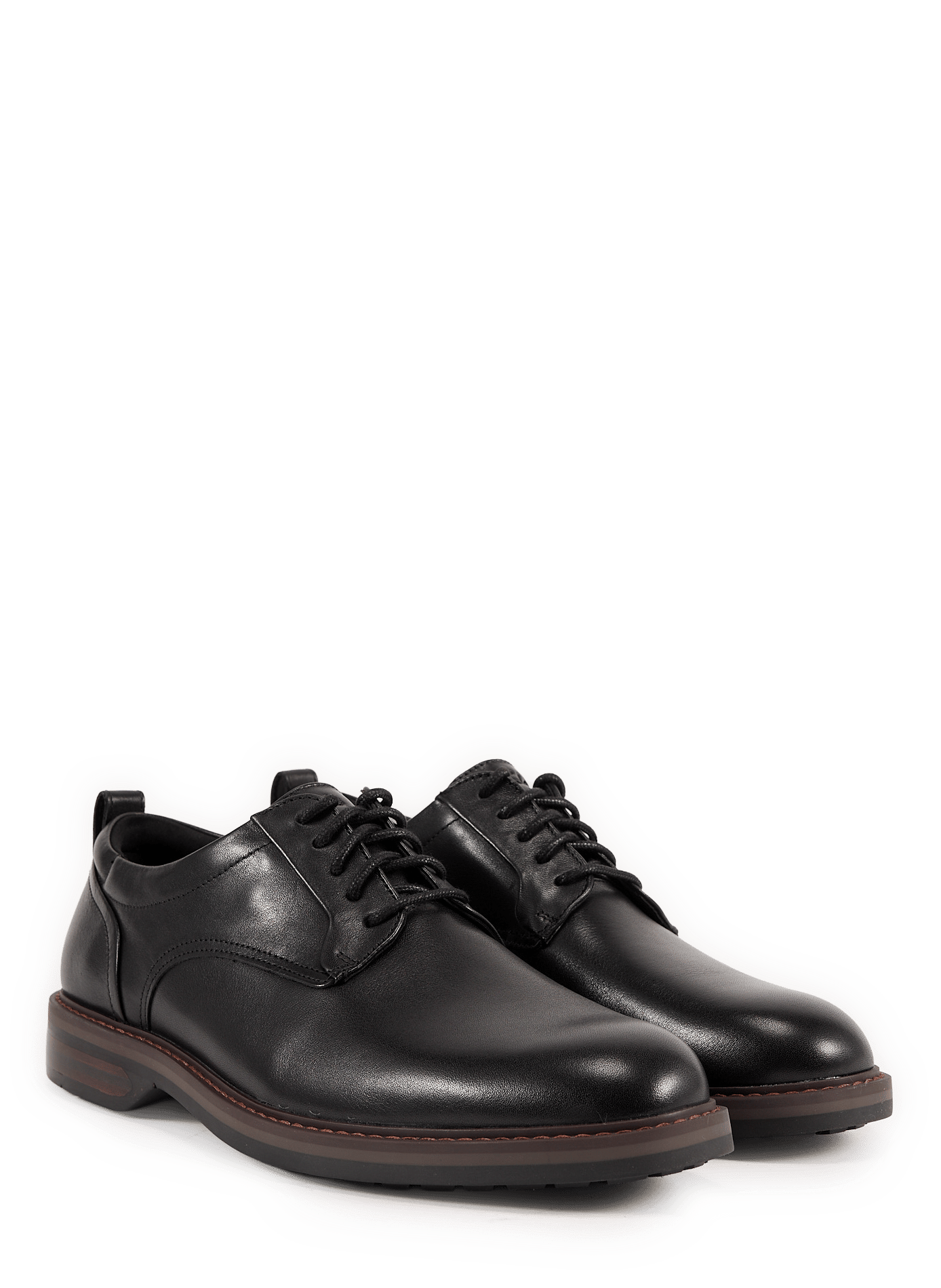 Derbies à lacets en cuir CLARKS Schwarz