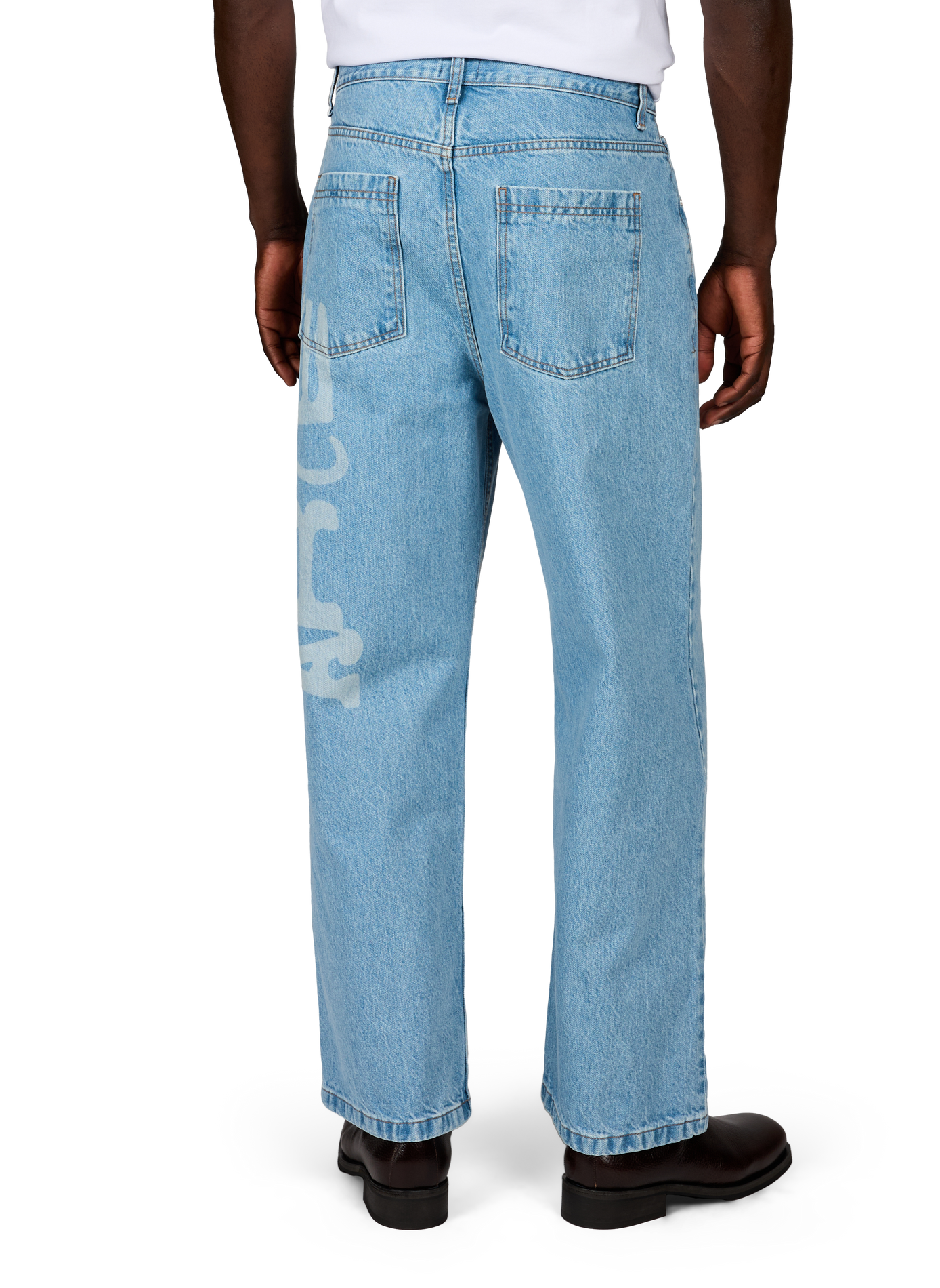 Jeans wide leg en coton ARTE ANTWERP Bleu