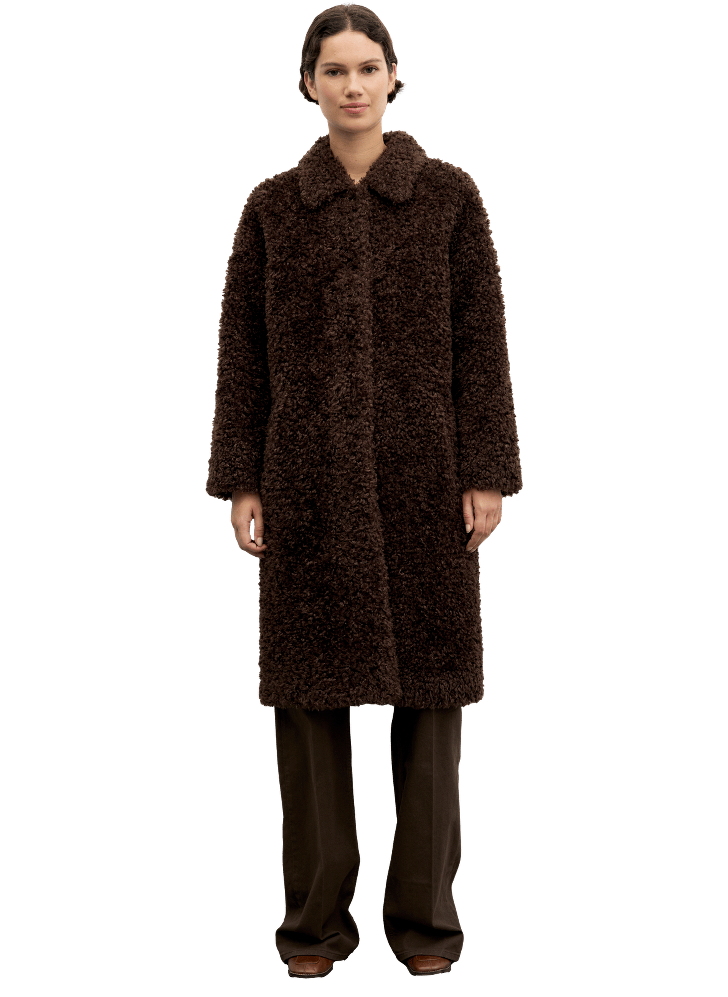 Manteau teddy bear - asta GERARD DAREL Marron