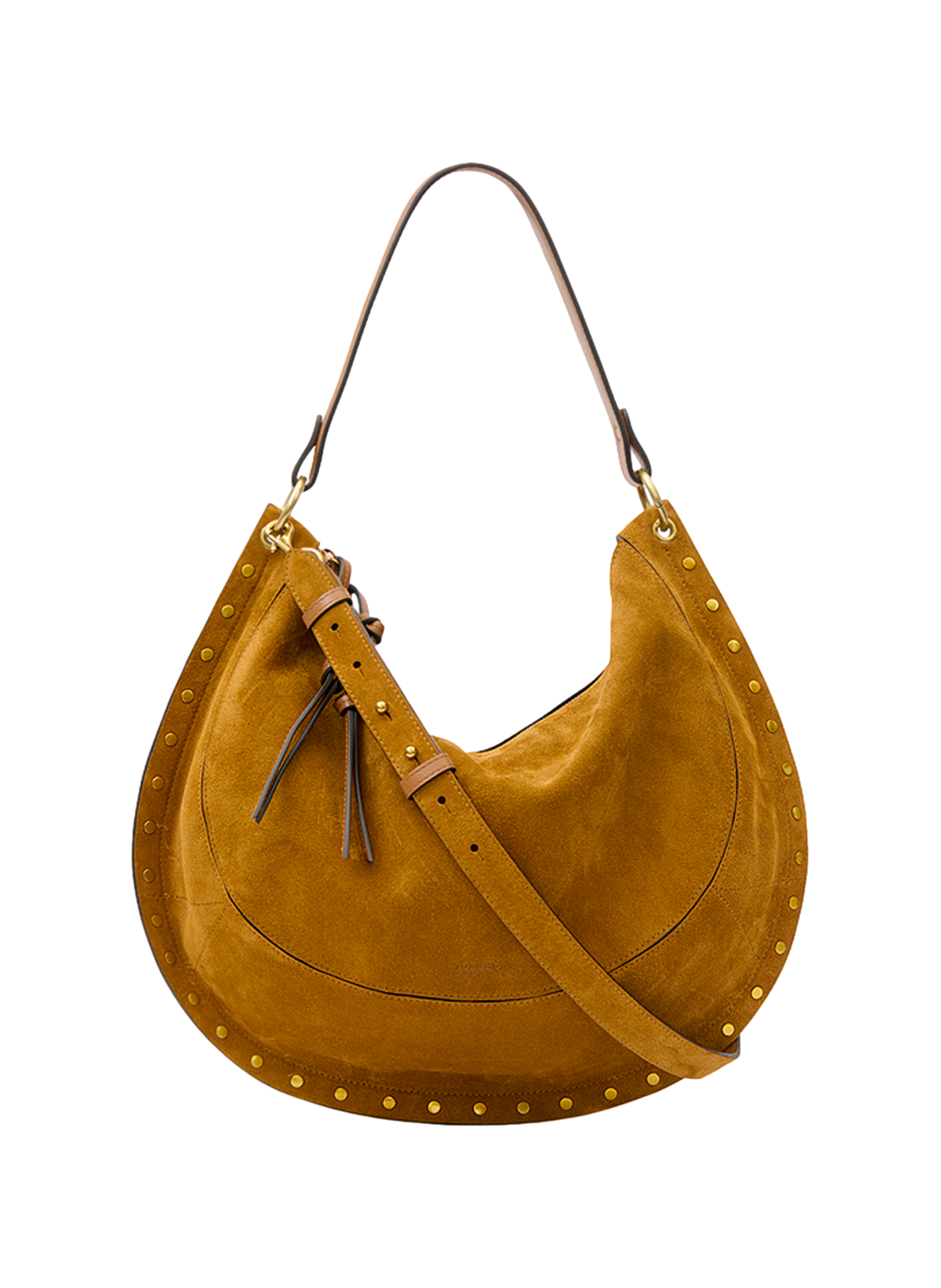 OSKAN SOFT L Tasche aus Veloursleder ISABEL MARANT Braun