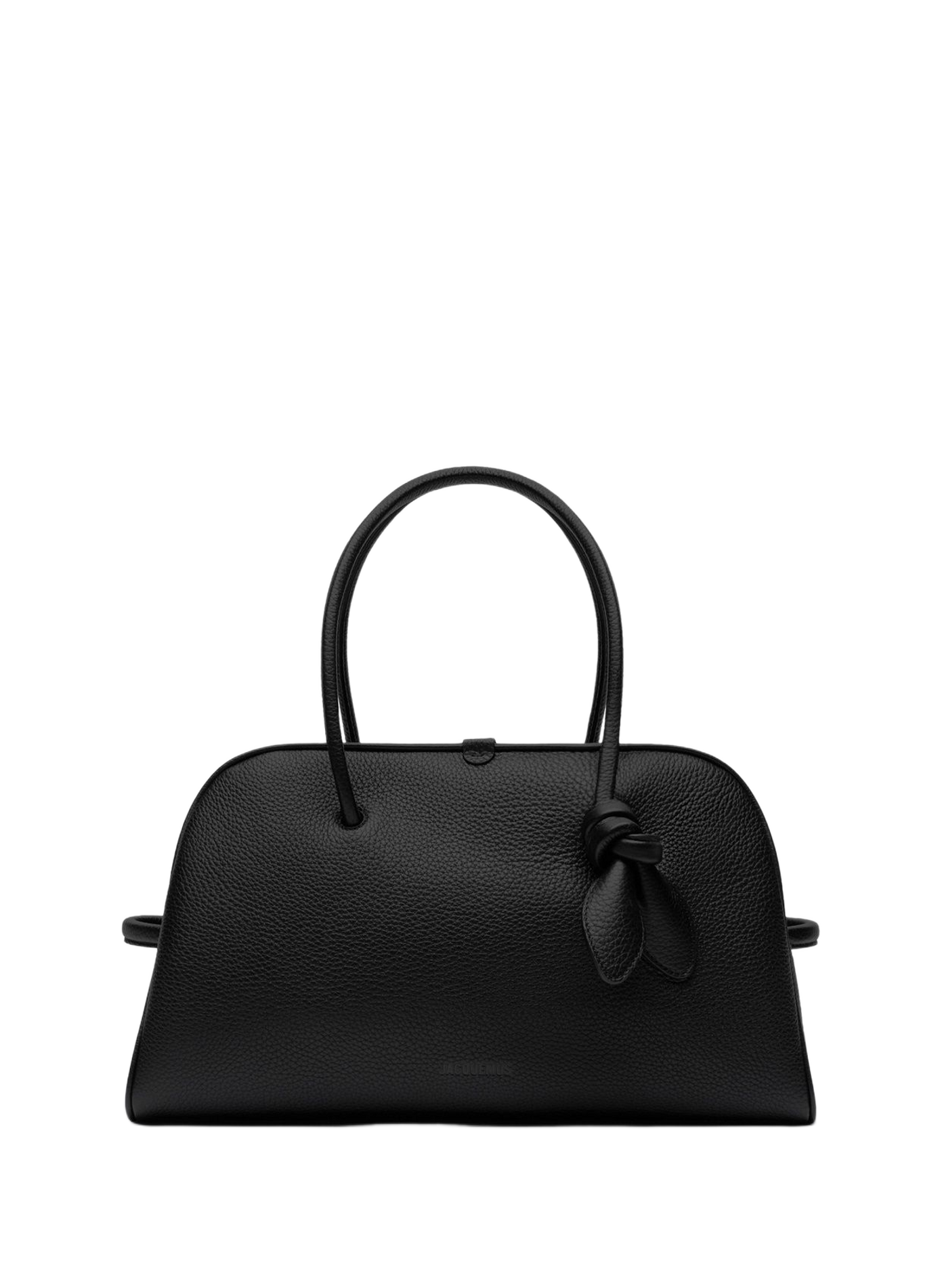 Le sac bowling Turismo en cuir de veau JACQUEMUS Black