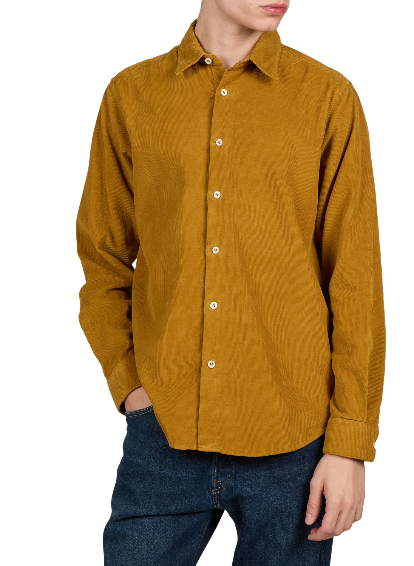 Straight corduroy shirt LAFAURIE Yellow
