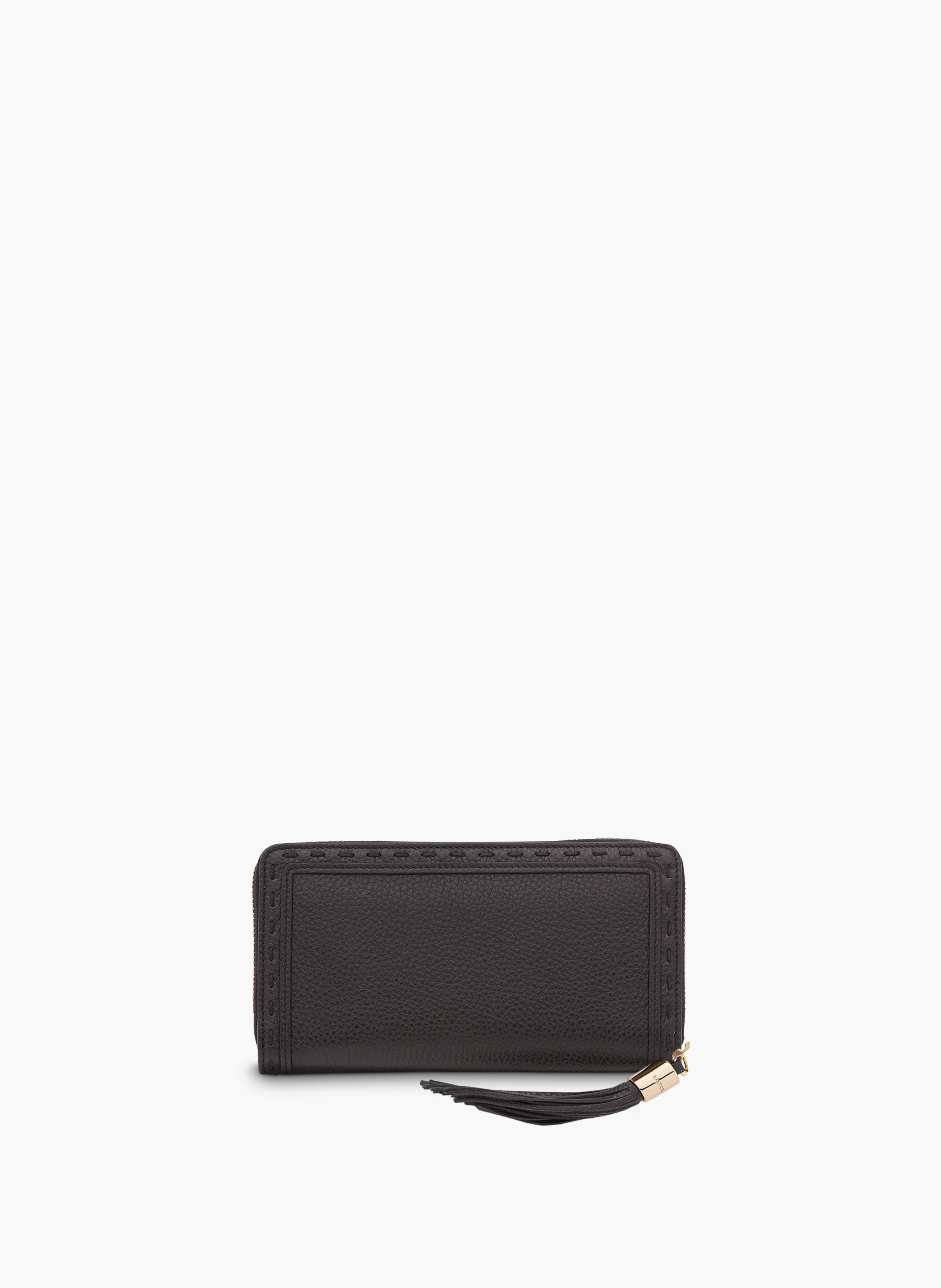 Lange ritssluiting portemonnee van Lancel in leer | Zwart LANCEL Dames
