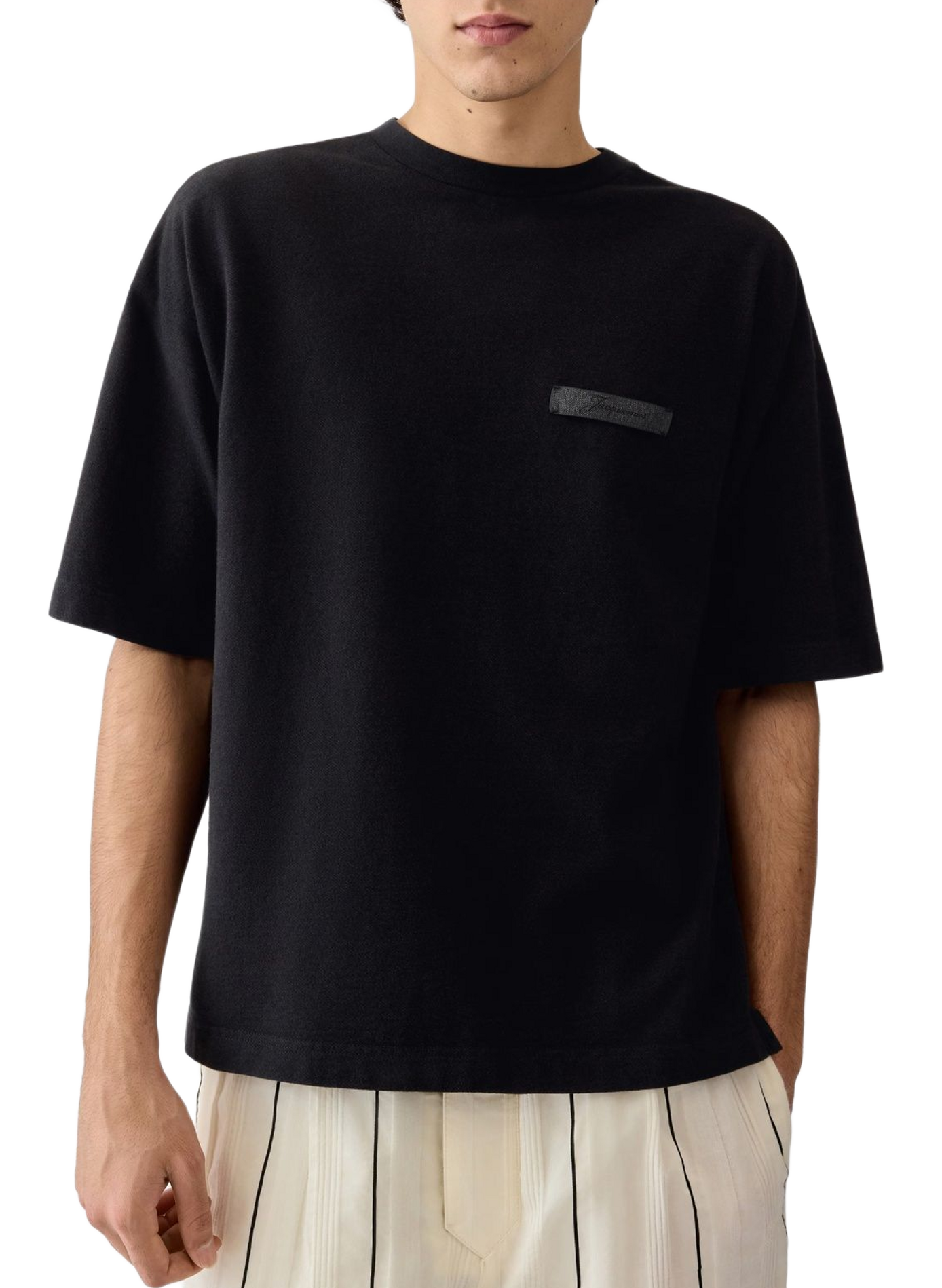Le t-shirt Ruban en coton  JACQUEMUS Gris