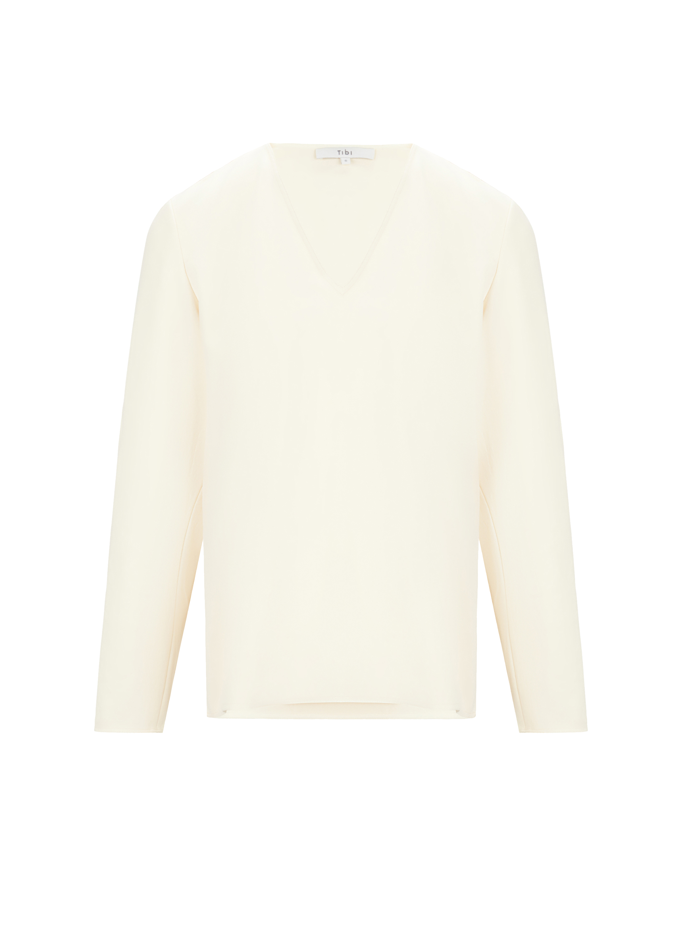 TIBI V-neck Blouse  White