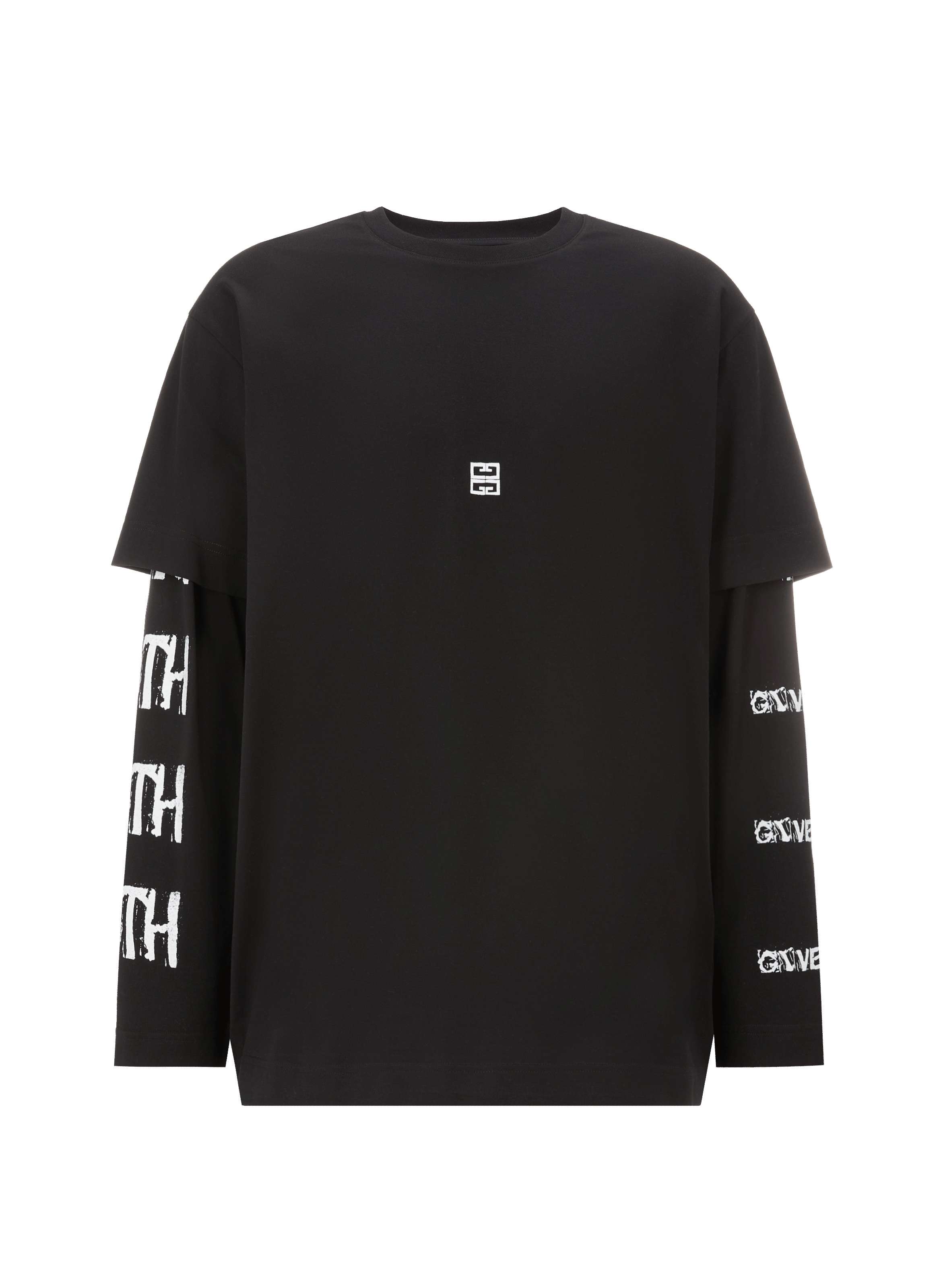 T-shirt oversize à manches longues en coton