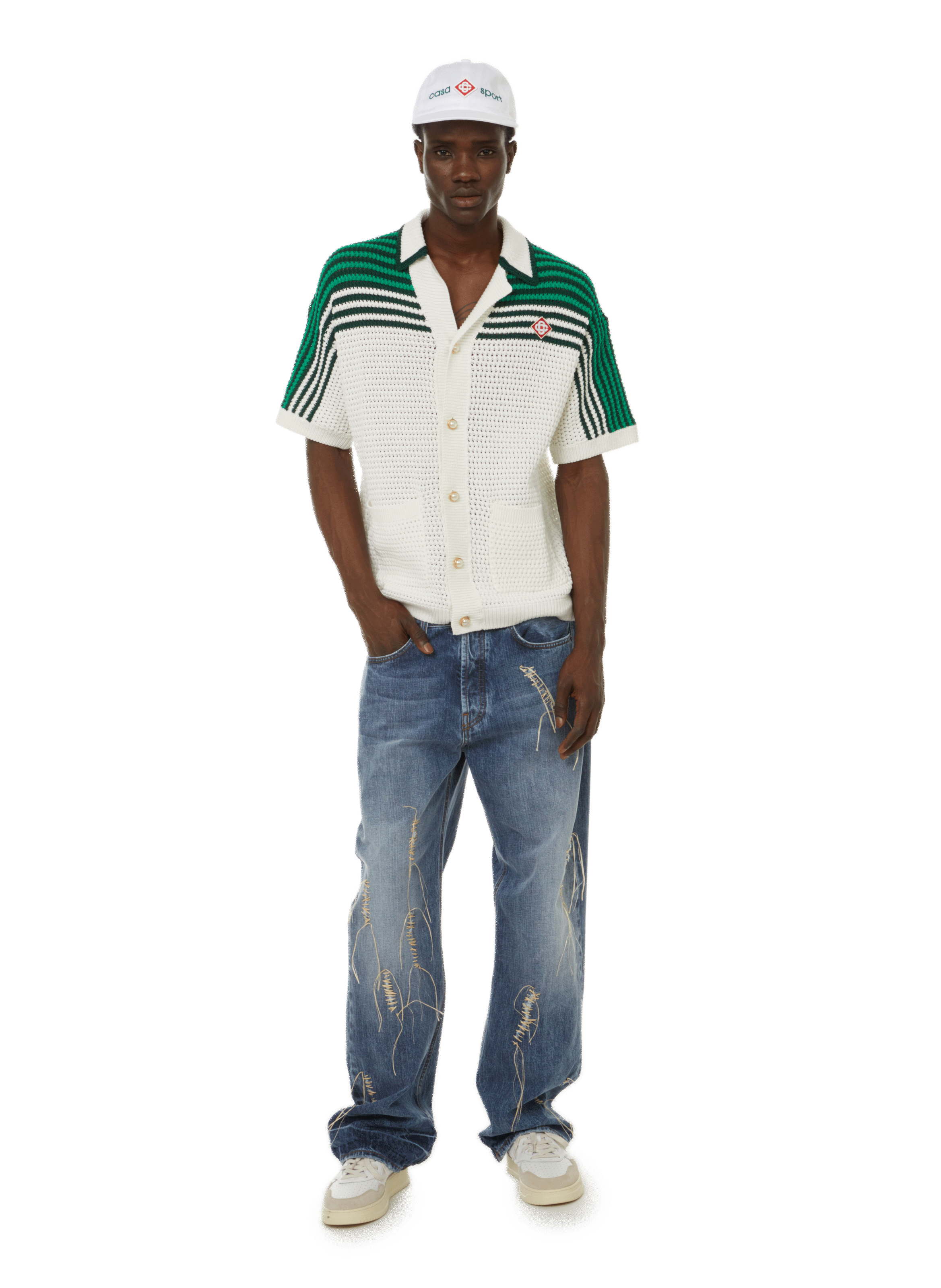 Casa Sport cotton cap CASABLANCA PARIS White