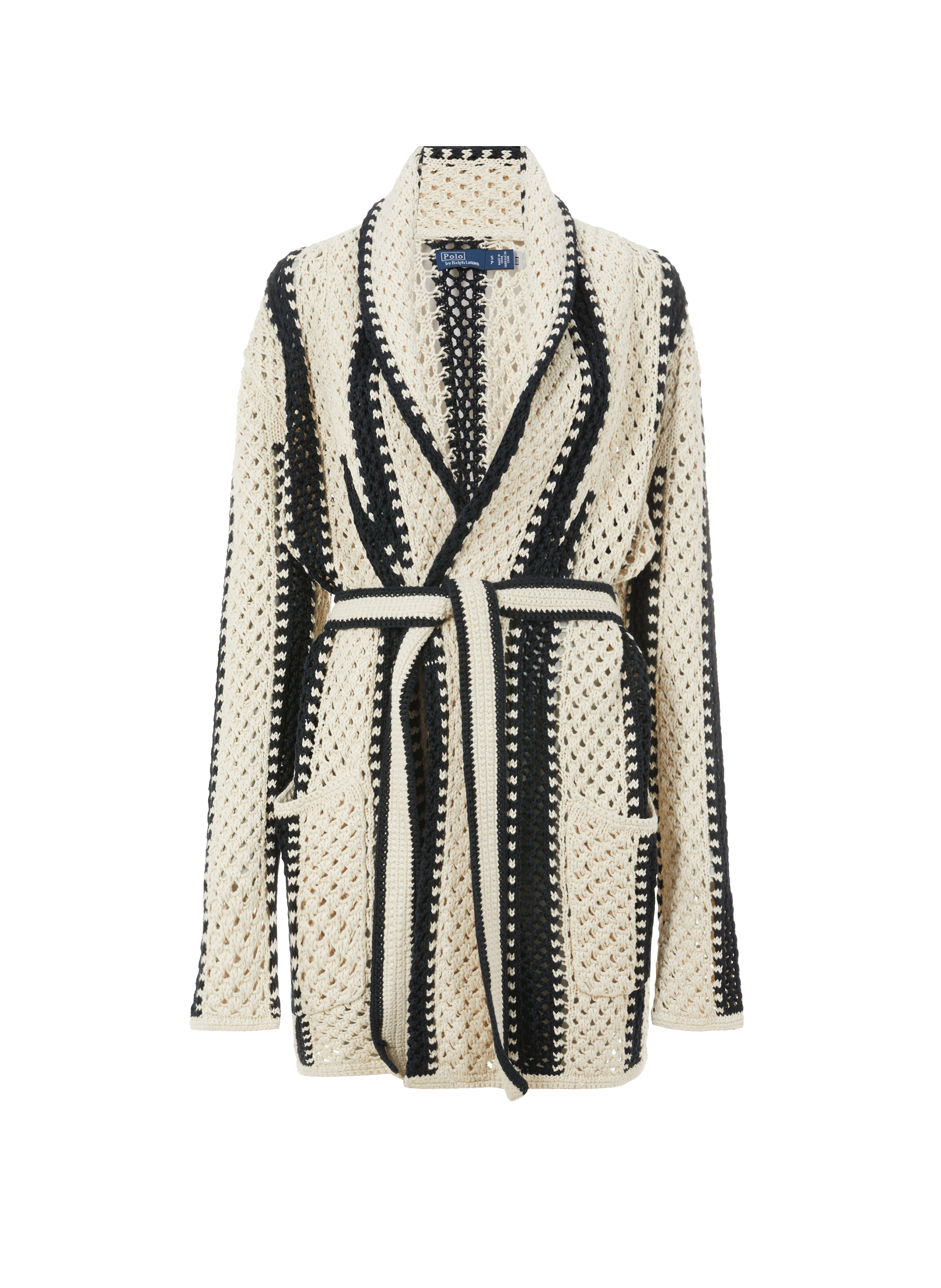 POLO RALPH LAUREN Cardigan long en lin Multicolore