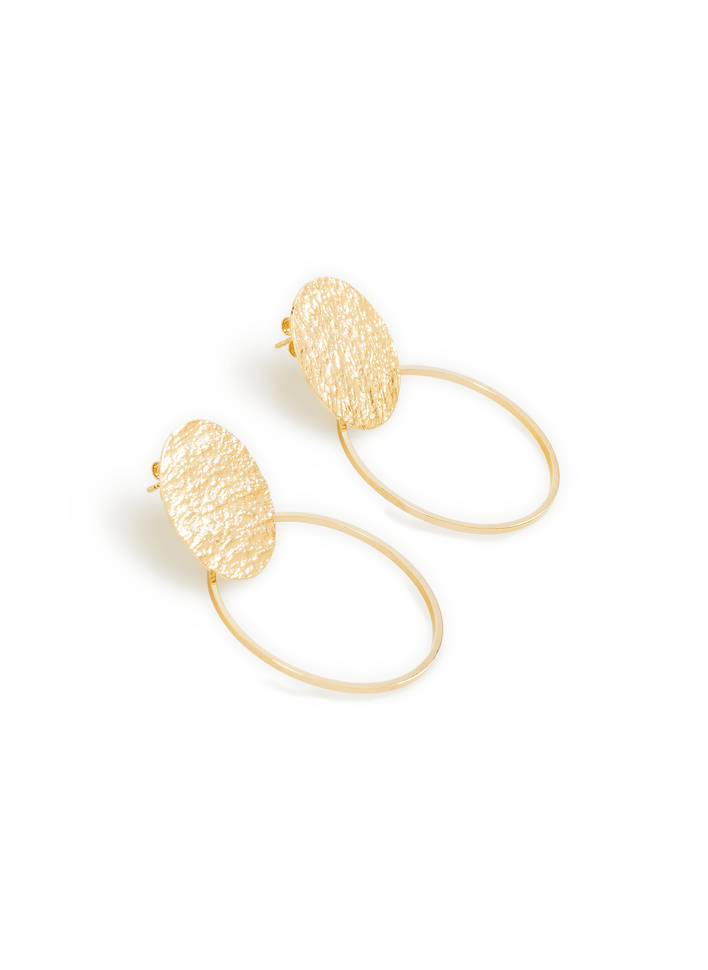 Brass earrings  AU PRINTEMPS PARIS Golden
