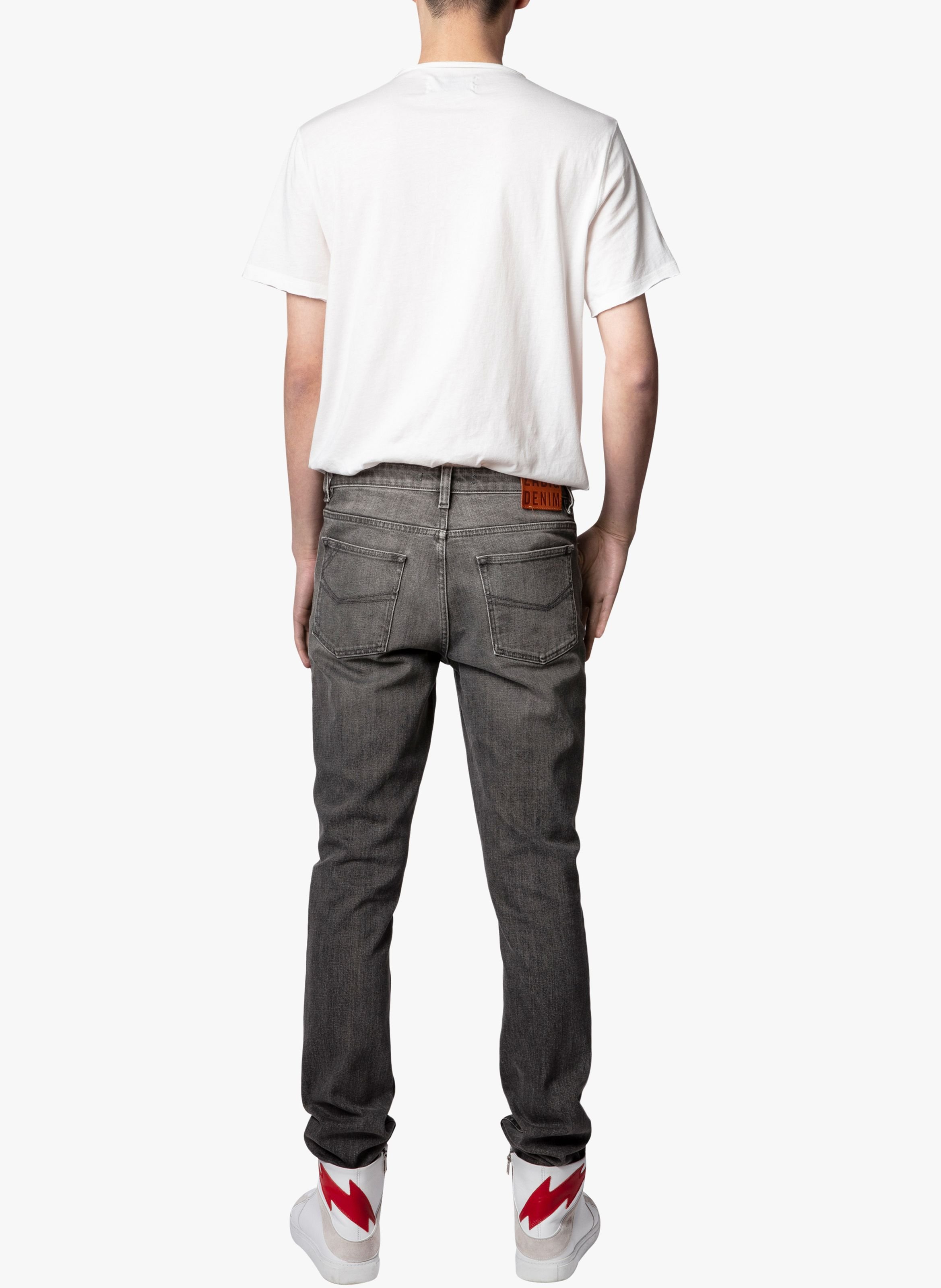 Tee-shirt col tunisien regular-fit en coton monastir ZADIG&VOLTAIRE Blanc