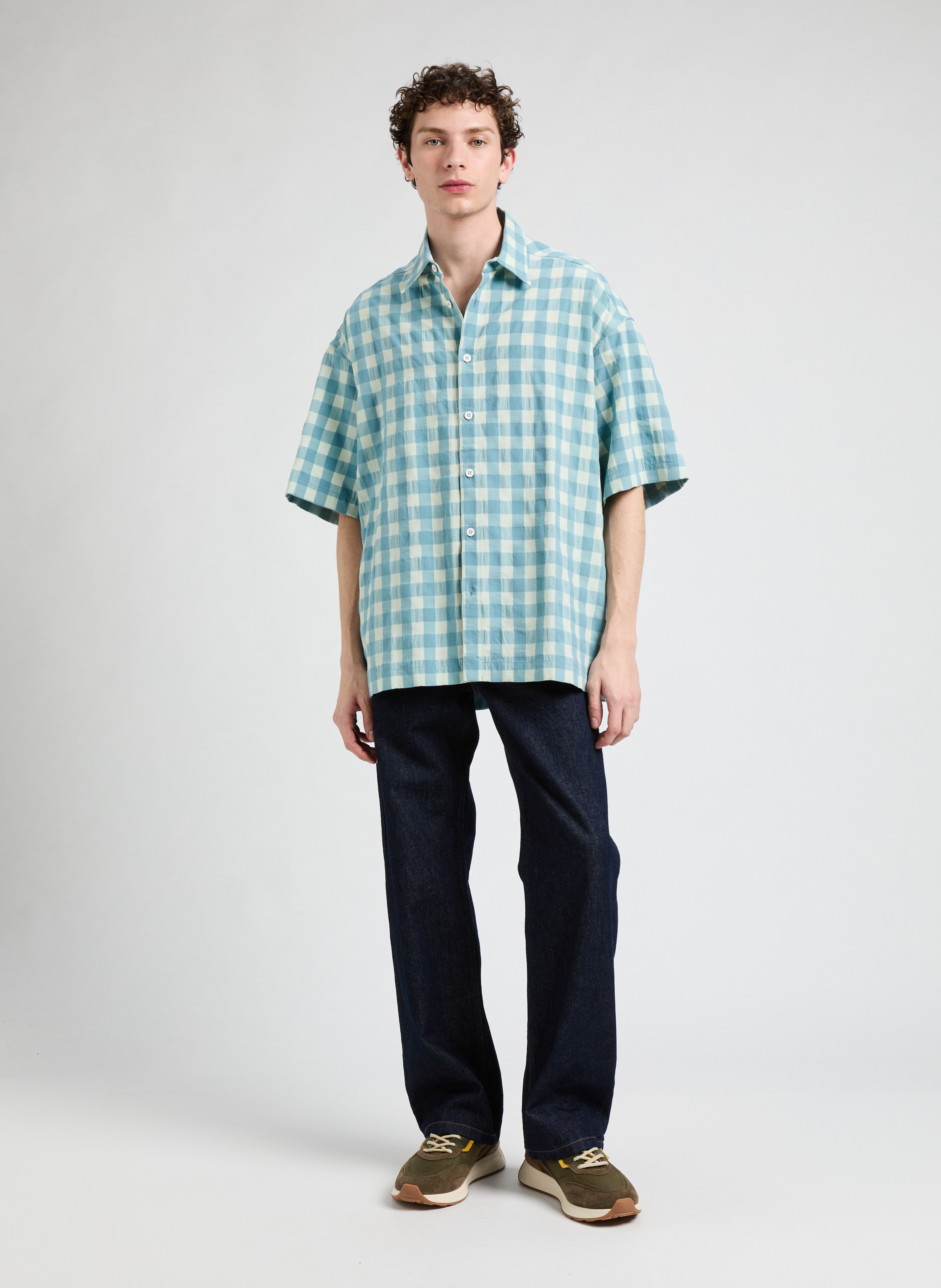Checked Shirt Fichy SAISON 1865 Blue