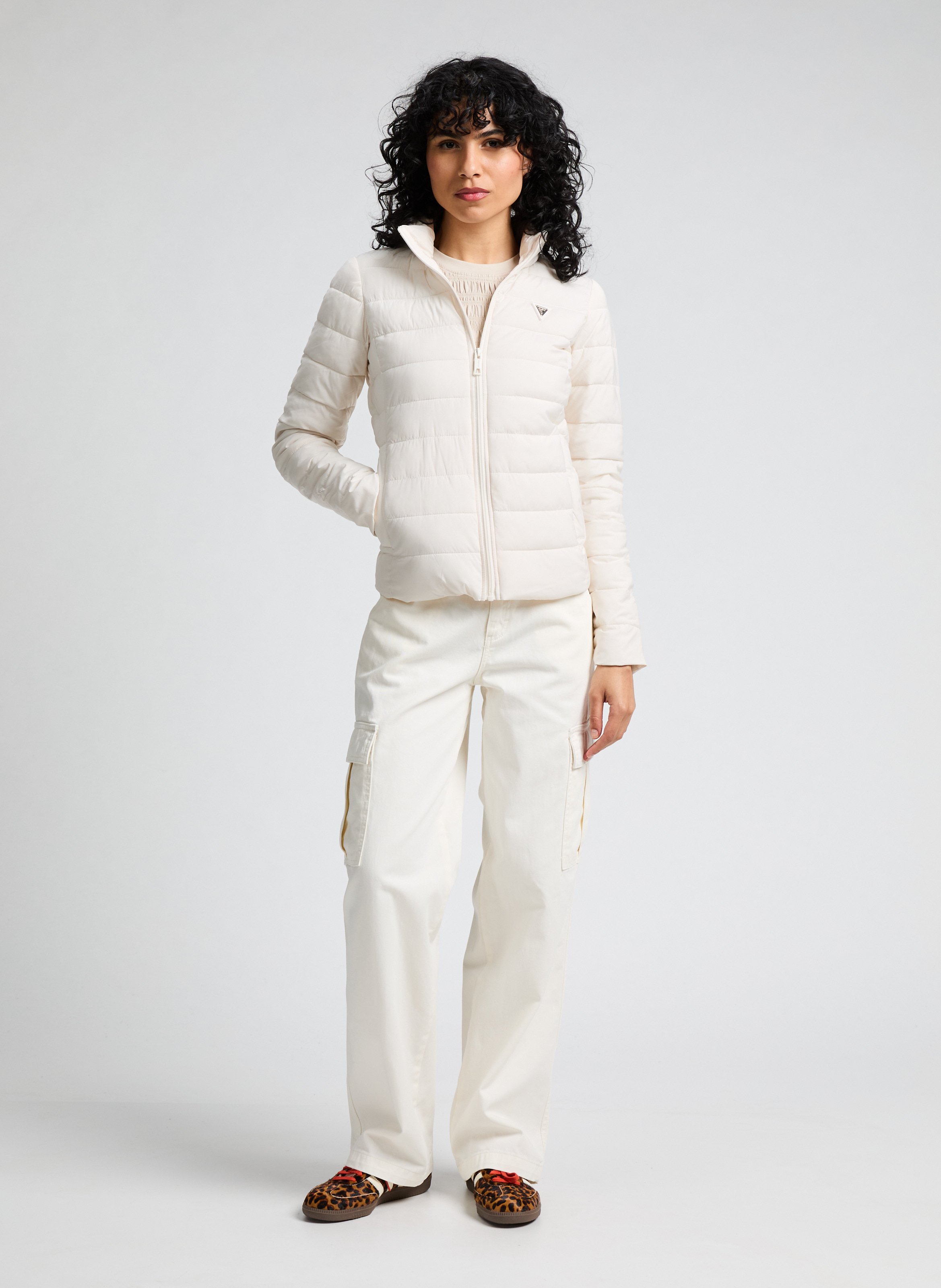 Doudoune ajustée GUESS Beige