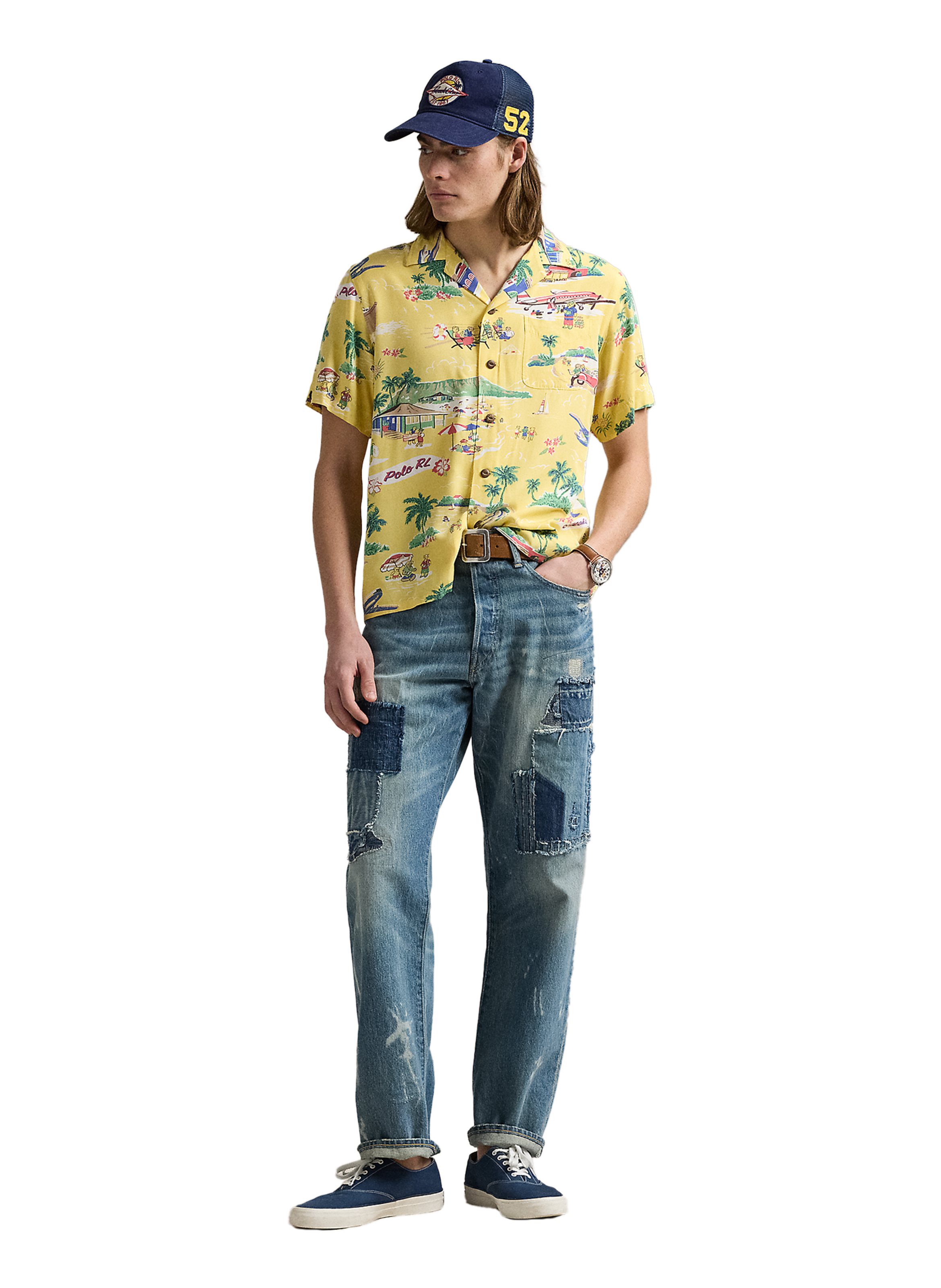 Polo à motif  POLO RALPH LAUREN Jaune