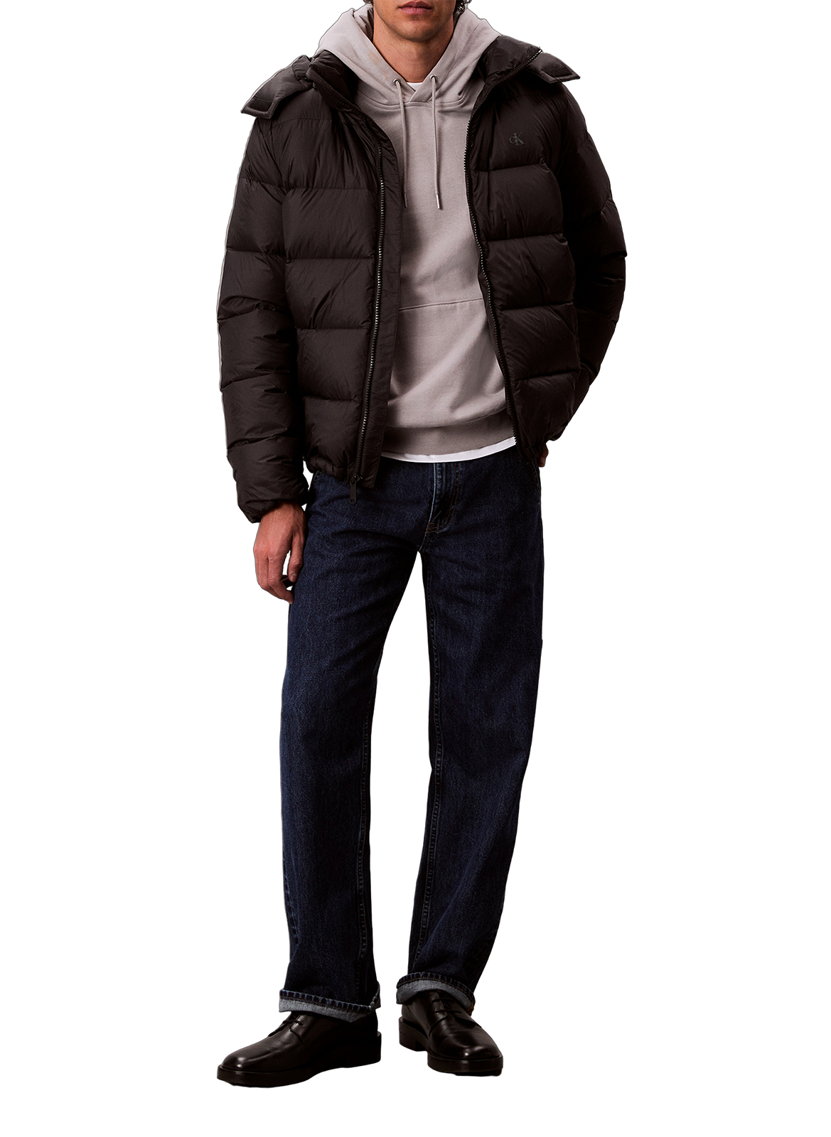 Down jacket with logo CALVIN KLEIN Black
