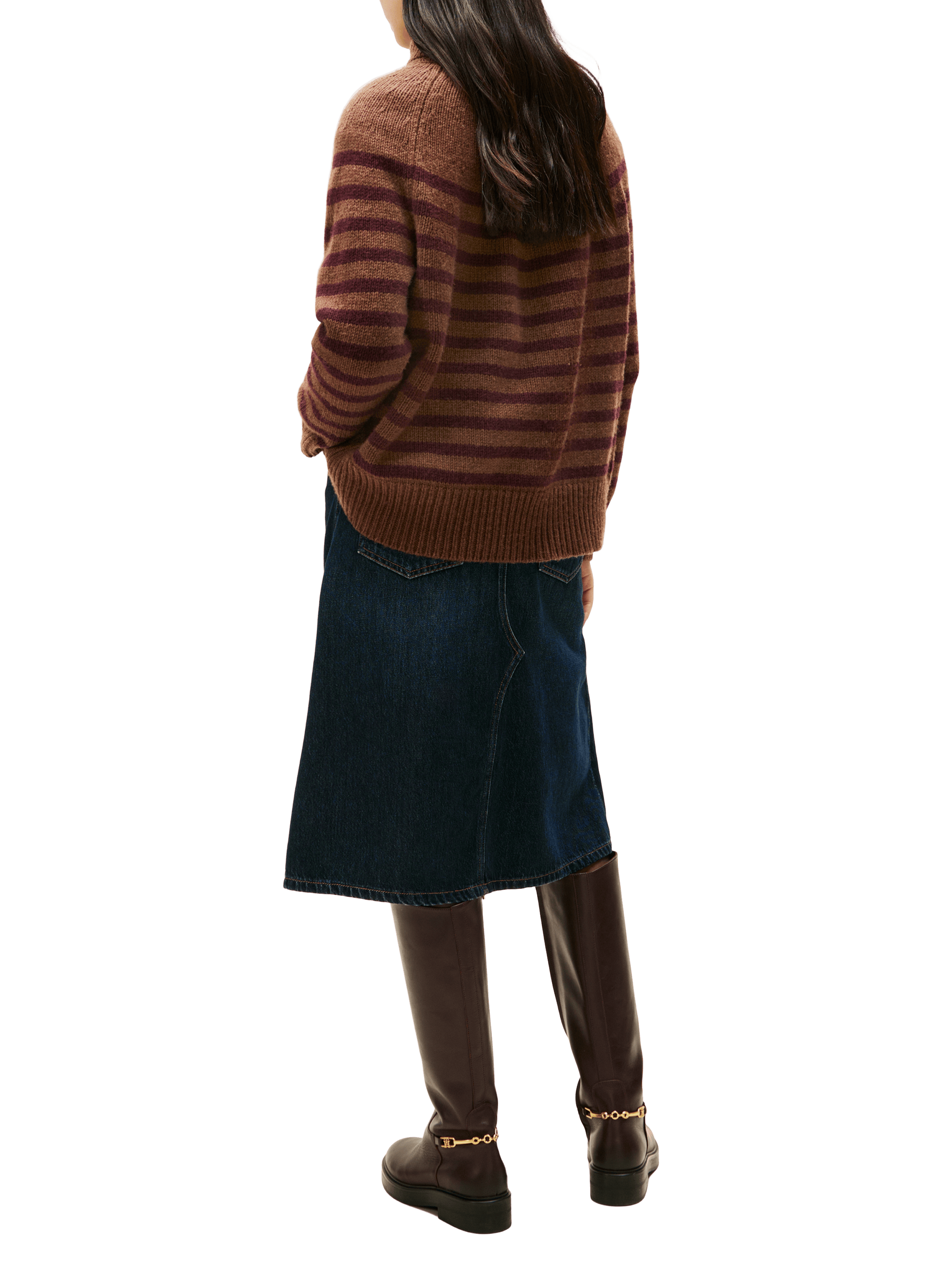 Wool and cashmere turtleneck sweater TOMMY HILFIGER Multicolour