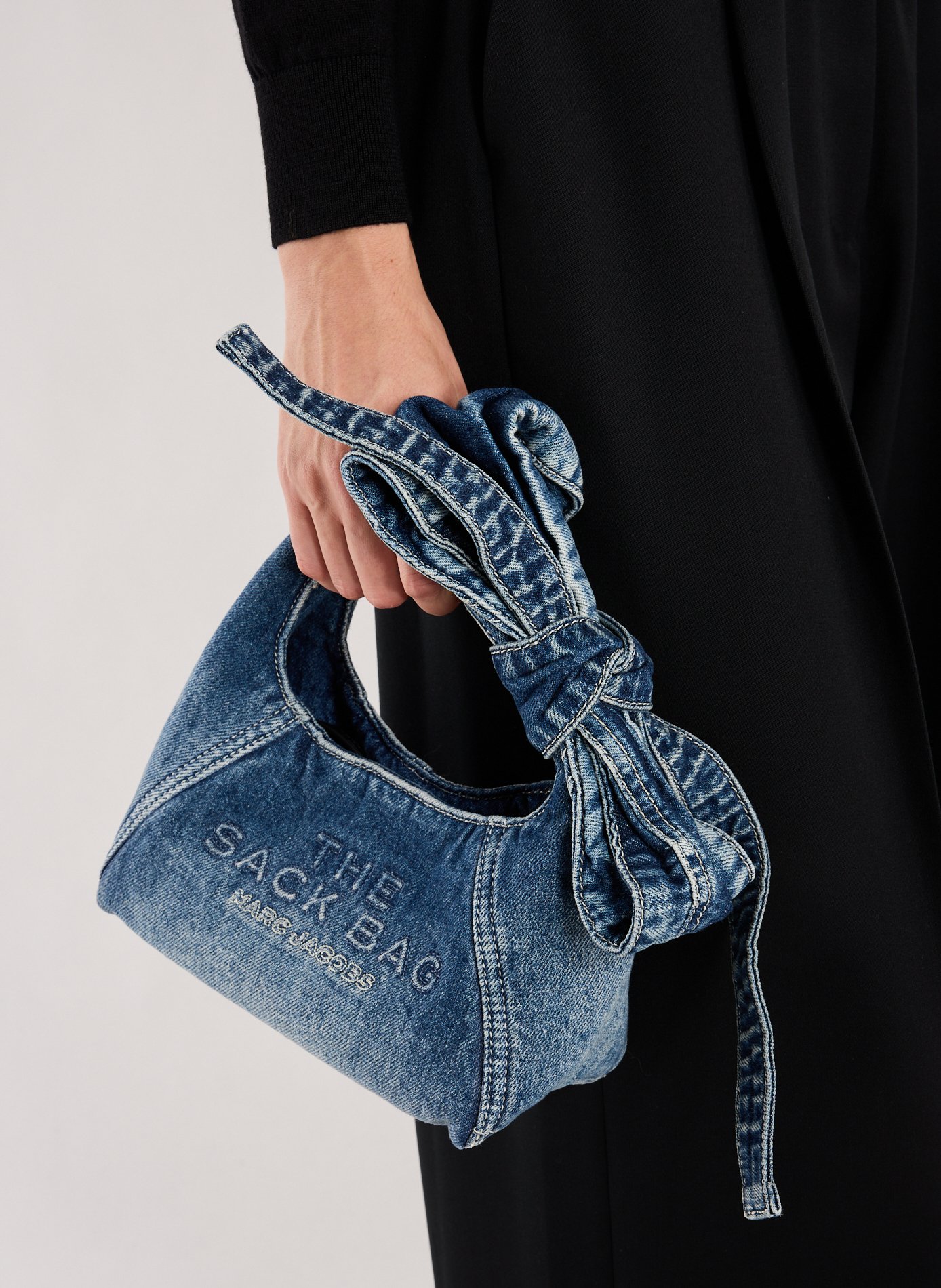 Sac à main The mini sack MARC JACOBS Bleu