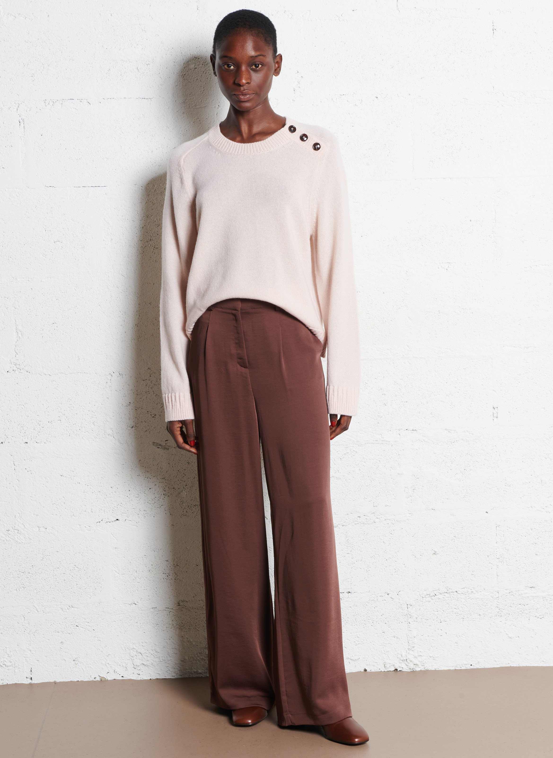 Pantalon large flaubert MAISON 123 Marron