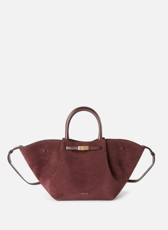 Striped leather handbag Red by DEMELLIER LONDON DEMELLIER LONDON Striped leather handbag Red