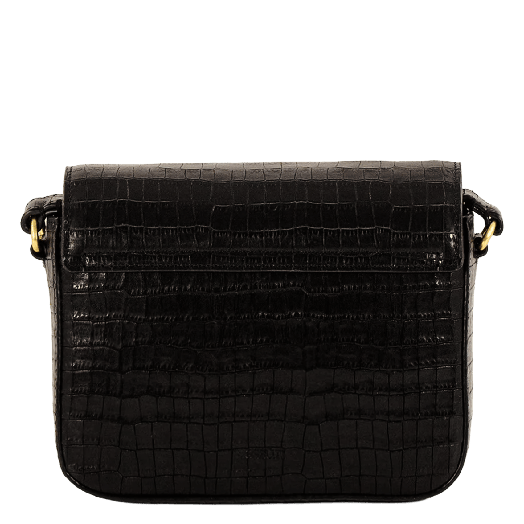 Sac bandoulière en cuir effet crocodile diviluz mimo e SESSUN Noir