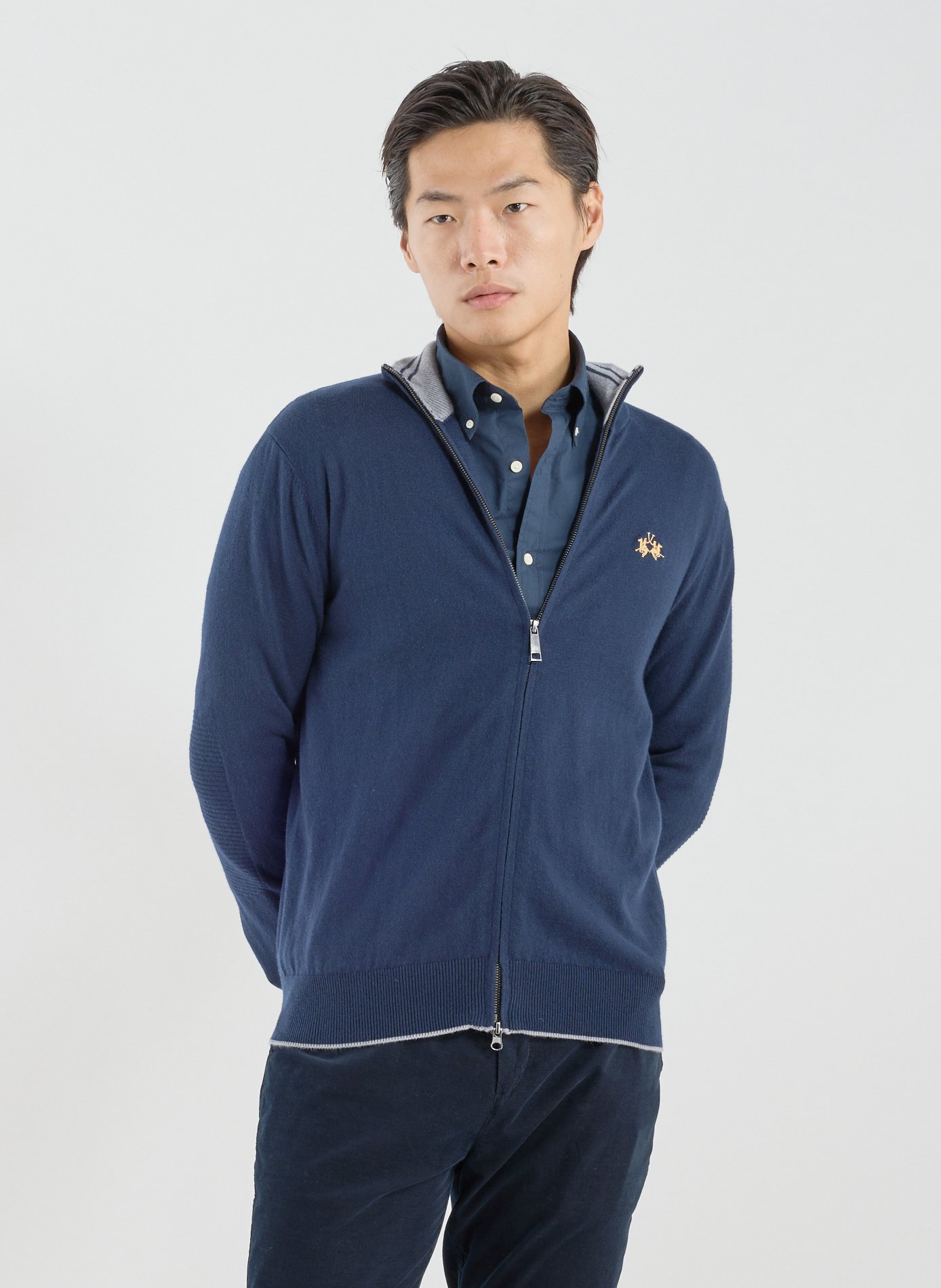 LA MARTINA Cotton blend jacket Blue