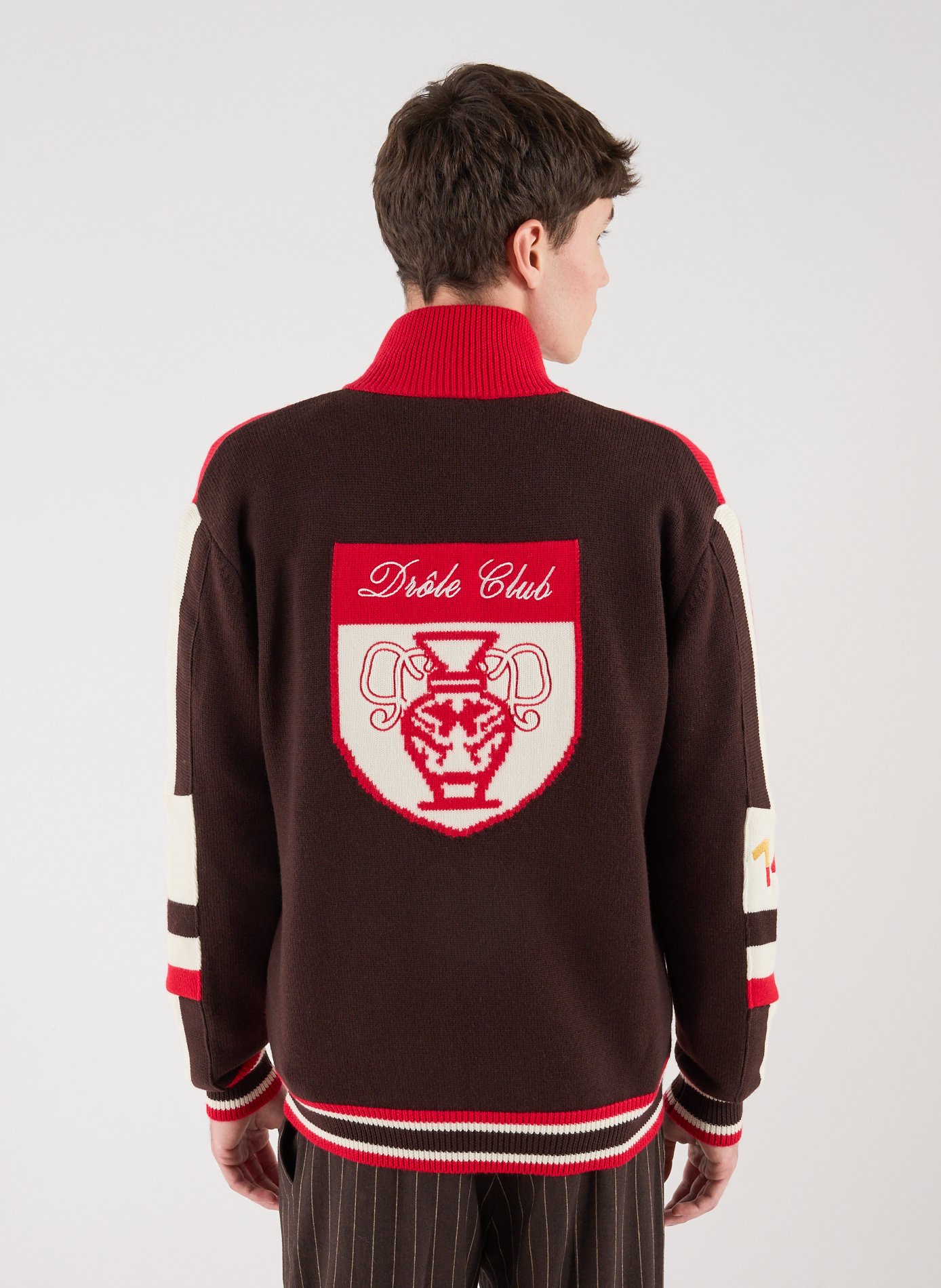 Light Knit Zip-Up Jacket DROLE DE MONSIEUR Multicolour