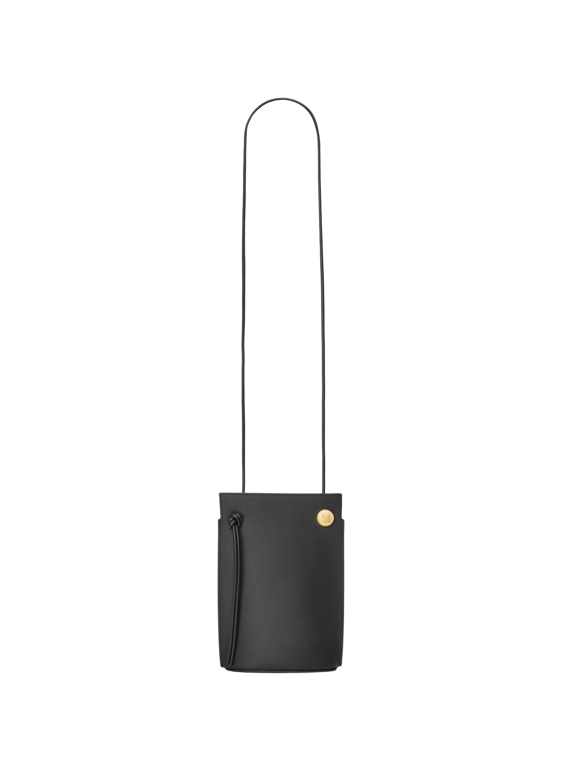 Pebble Dice Pocket in classic calf leather. LOEWE Black