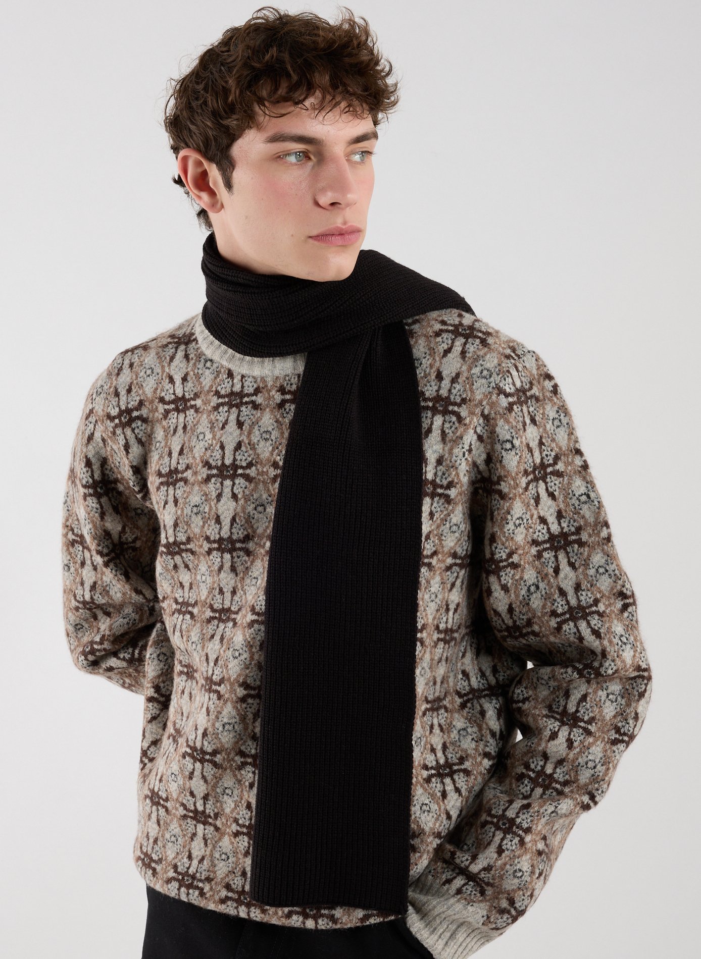 Cashmere scarf EDEN PARK Black