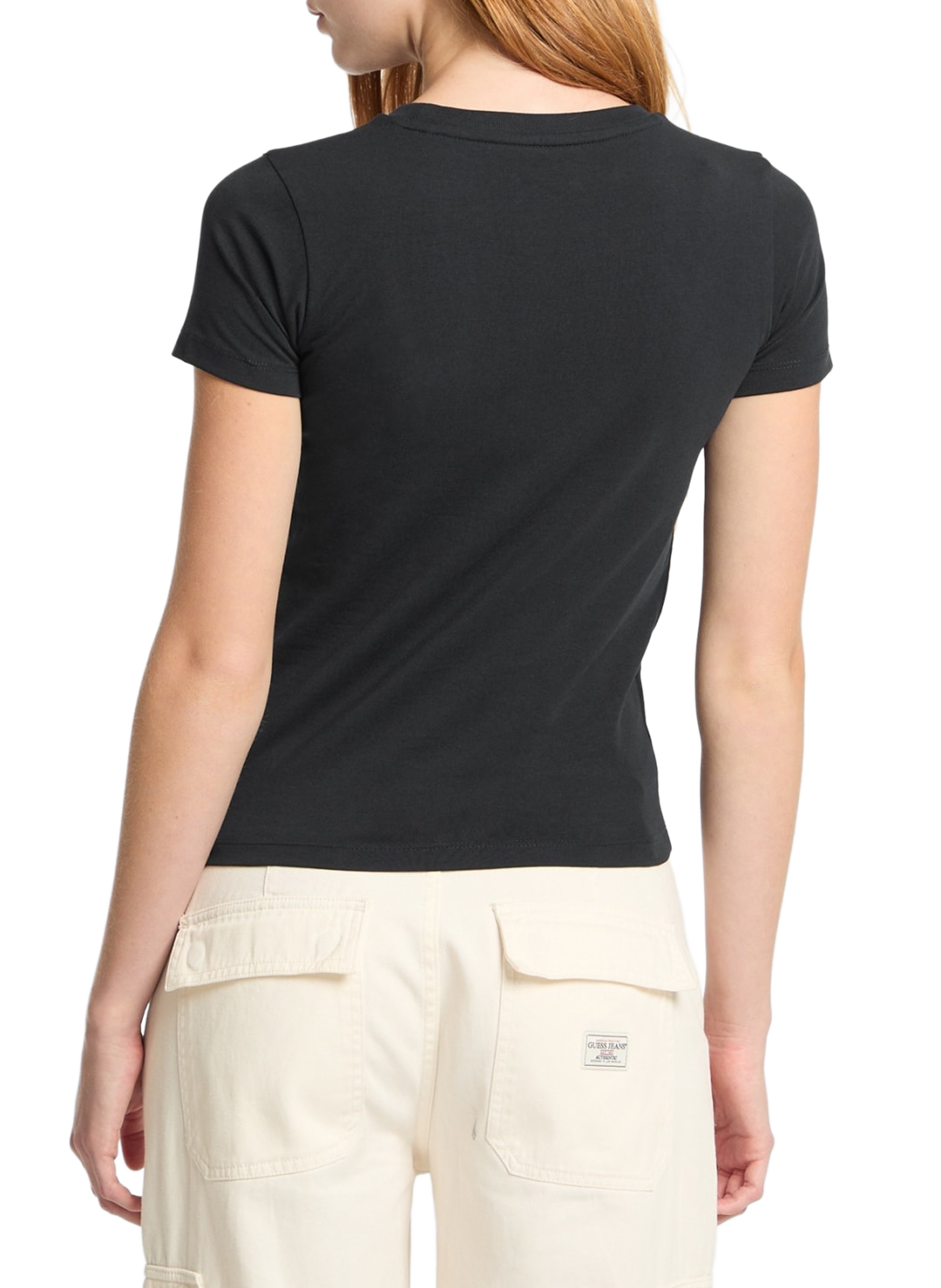 T-shirt coupe droite GUESS Bleu