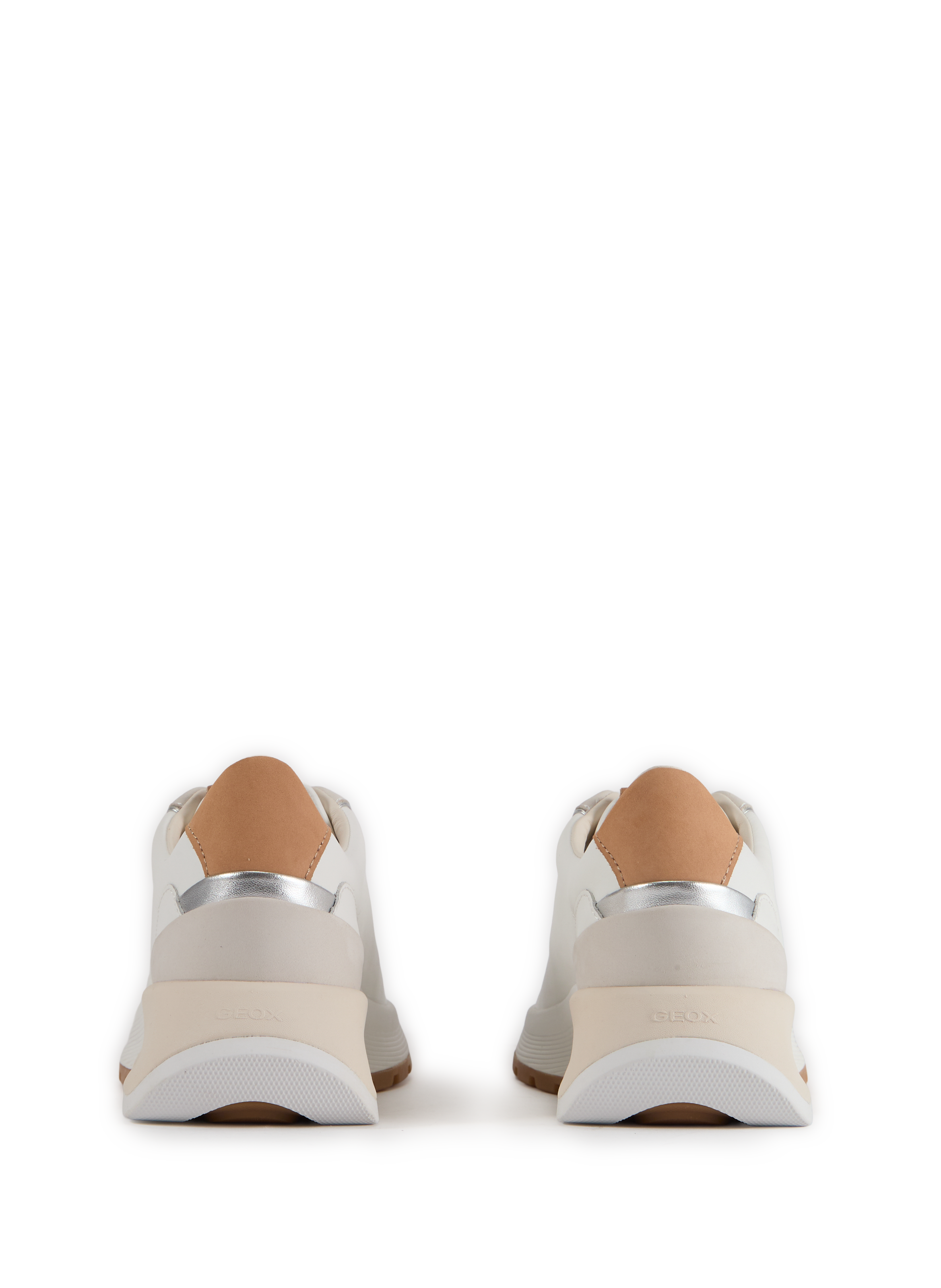 Baskets Metropoli en cuir mélangé GEOX Blanc