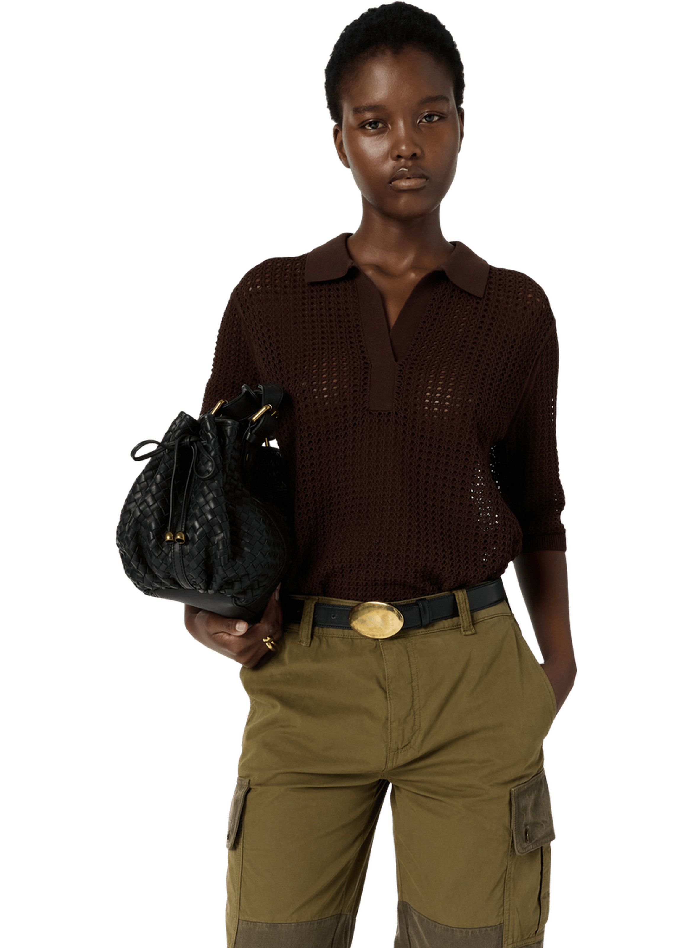 Polo ajouré - lianne GERARD DAREL Marron