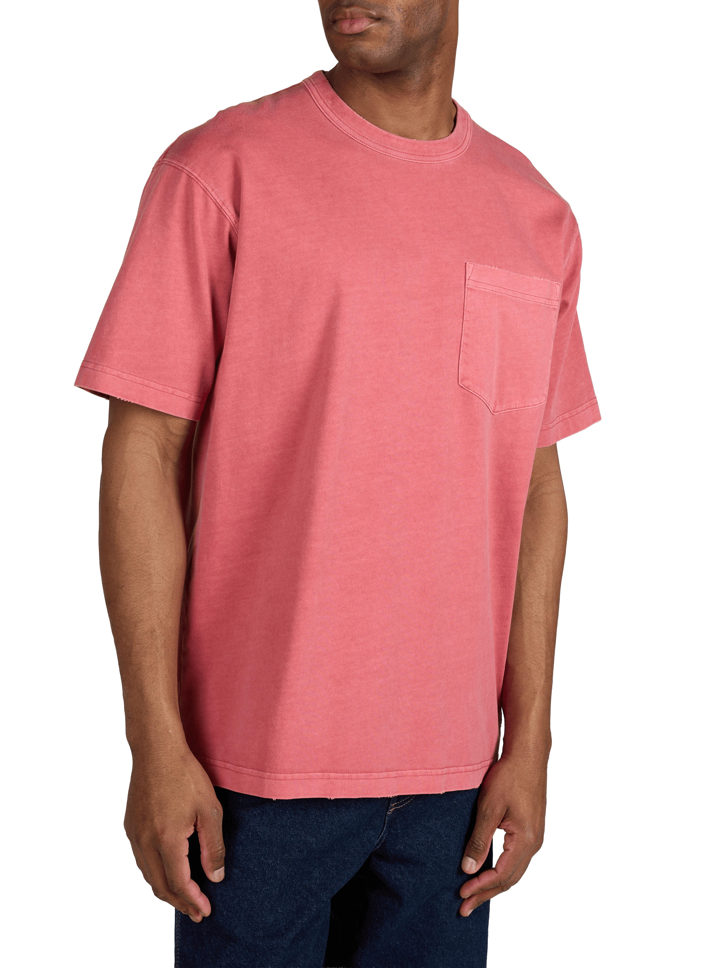 Plain round neck cotton T-shirt CARHARTT WIP Red