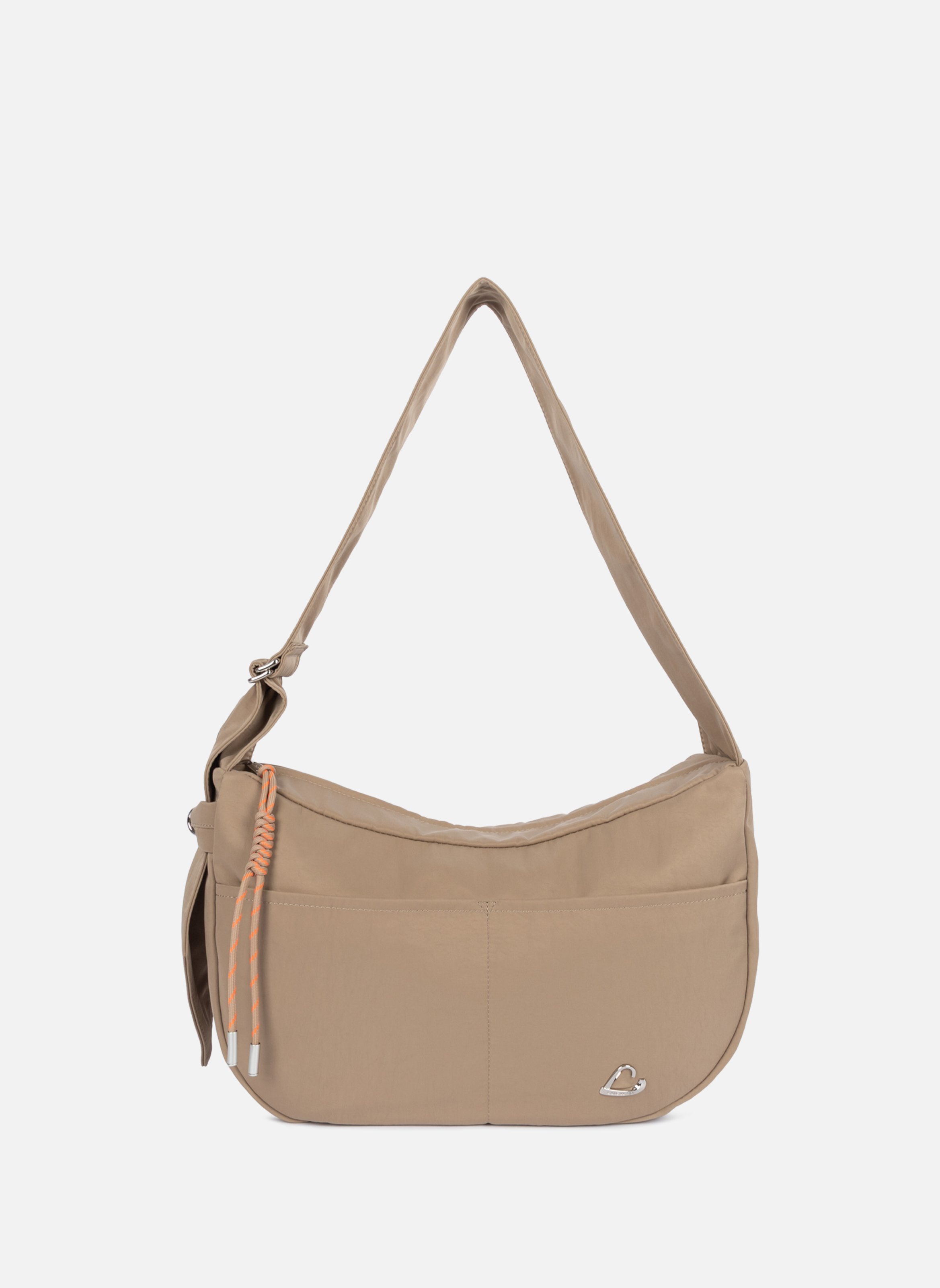 Grand sac besace - Basic Love LANCASTER Marron