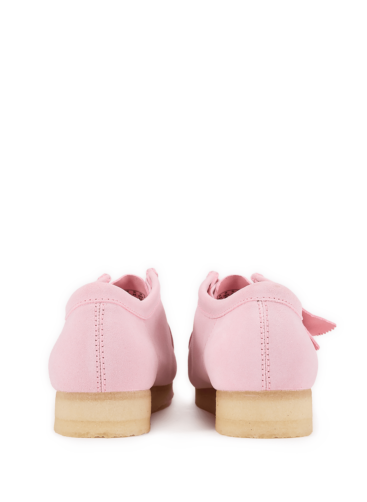 Suede leather derbies CLARKS Pink