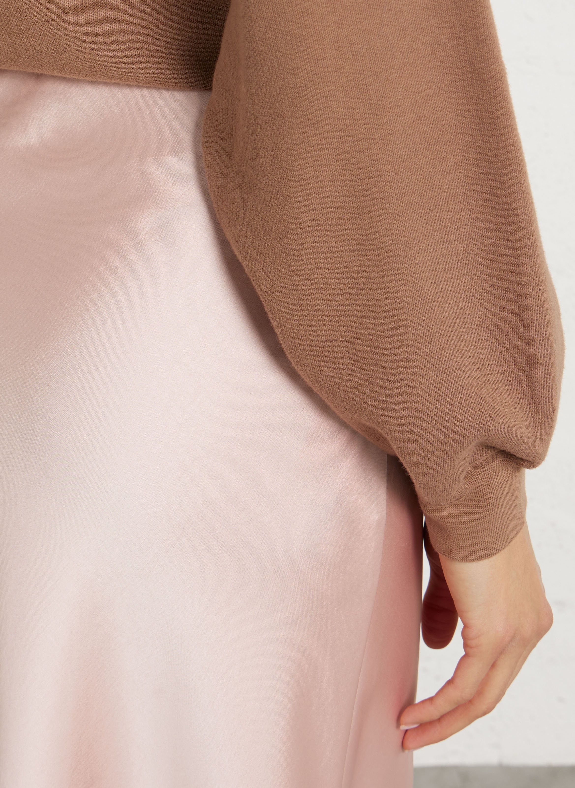 Sweat oversize col rond en coton mélangé atubay AMERICAN VINTAGE Marron