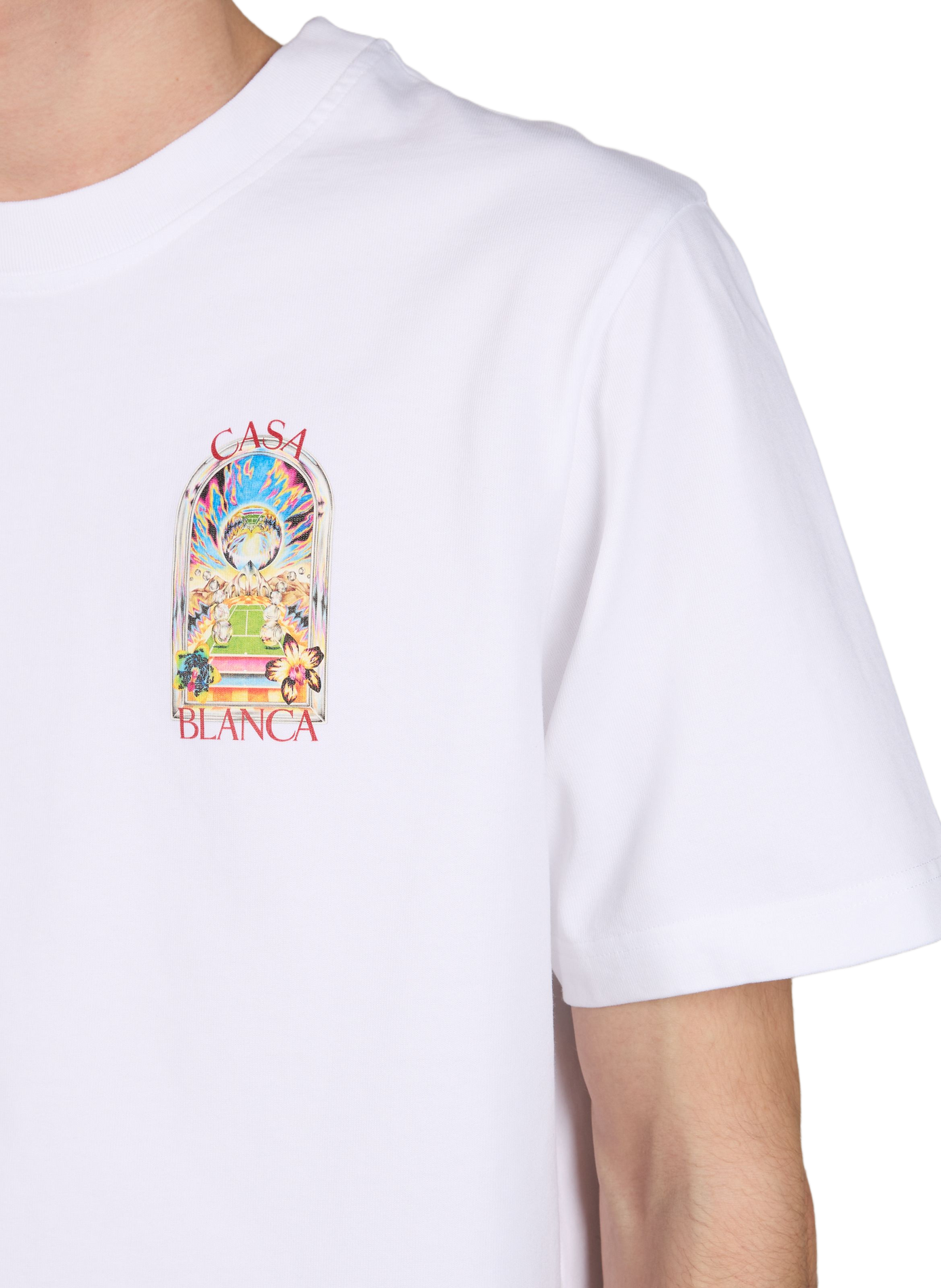 T-shirt imprimé en coton organique CASABLANCA PARIS Multicolore