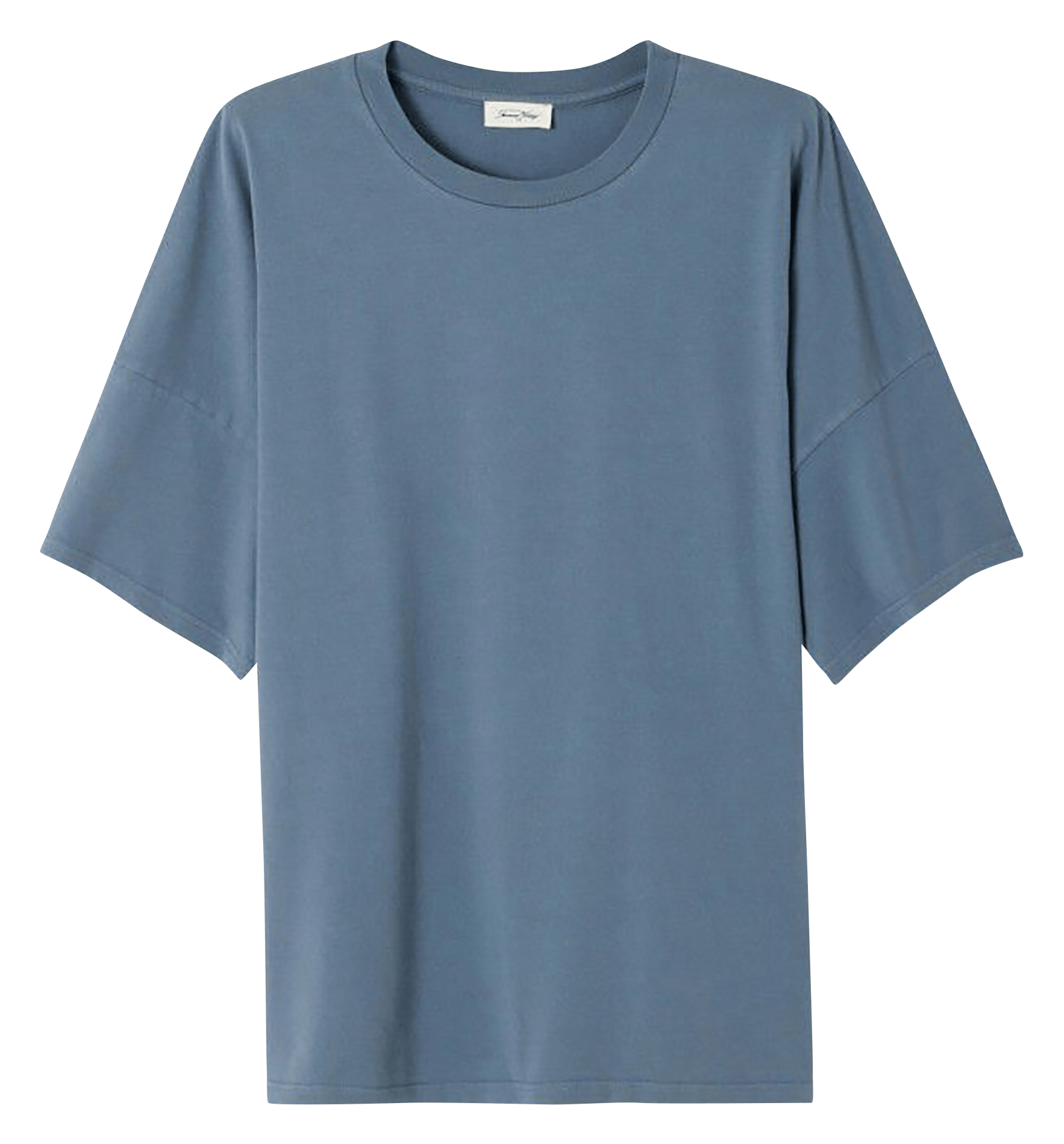 Tee-shirt regular-fit col rond en coton fizvalley AMERICAN VINTAGE Bleu