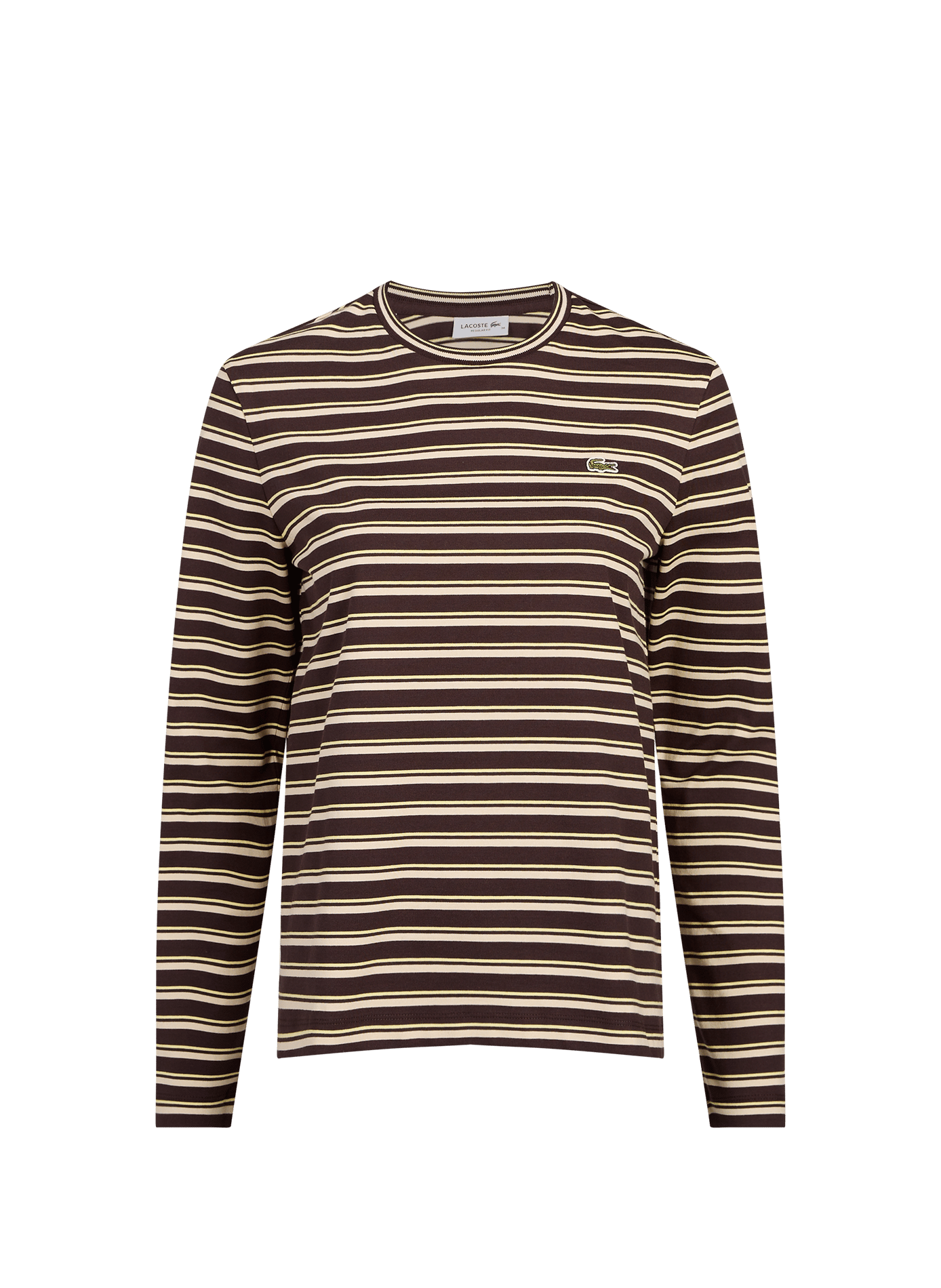 T-shirt manches longues à rayures LACOSTE Multicolore