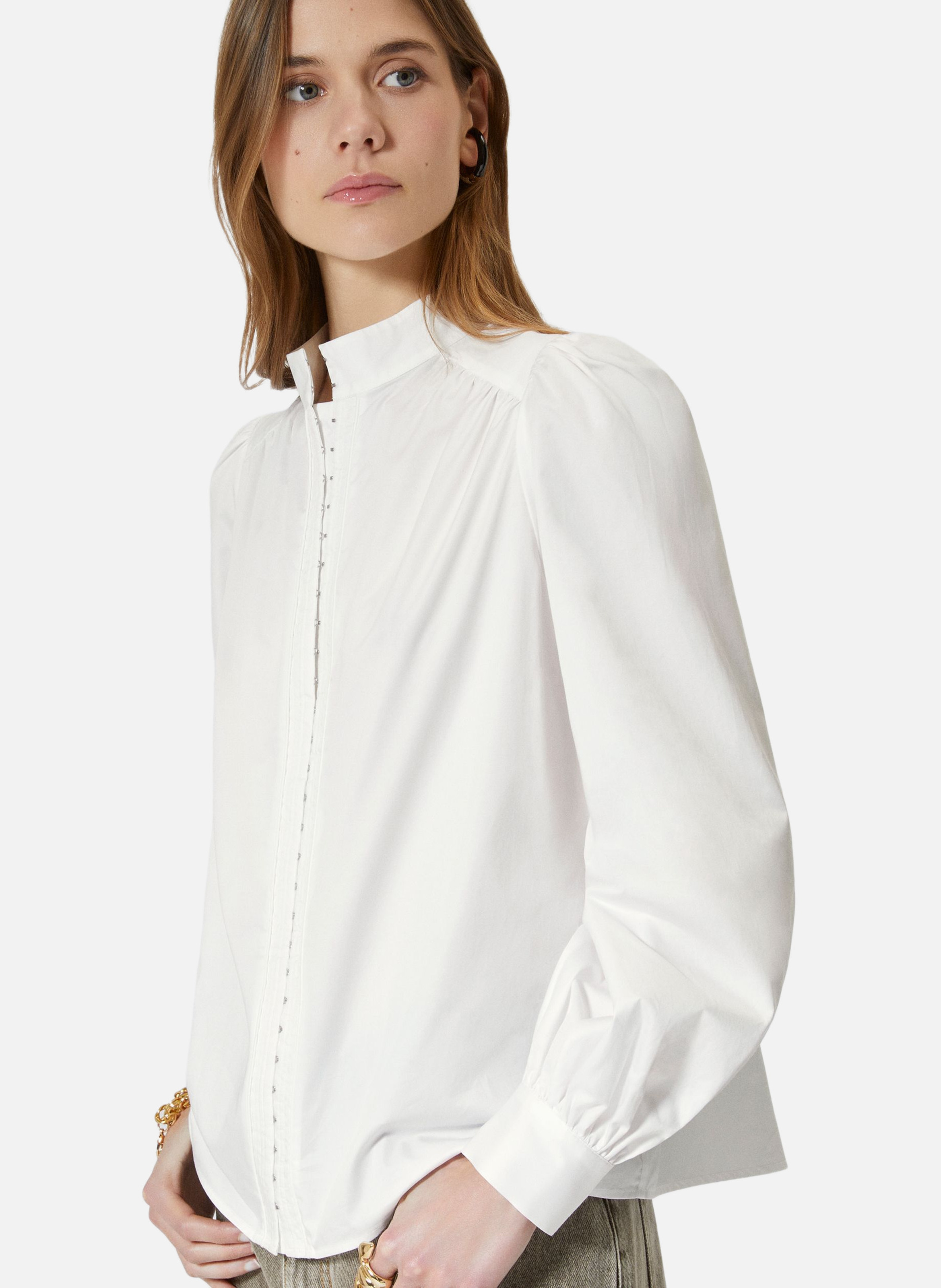 Chemise en coton THE KOOPLES Blanc